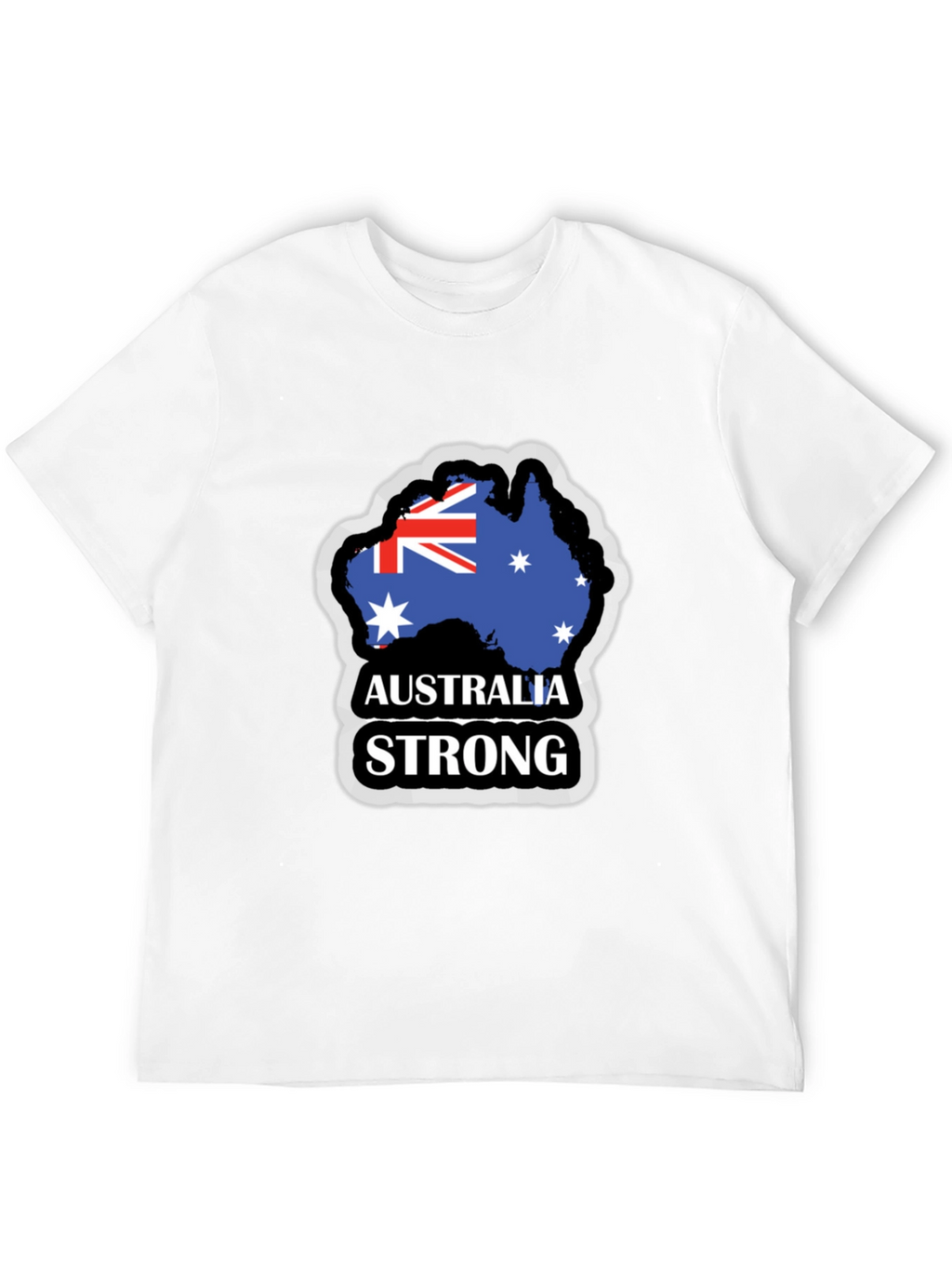 Australia Strong Mens Black T-Shirt