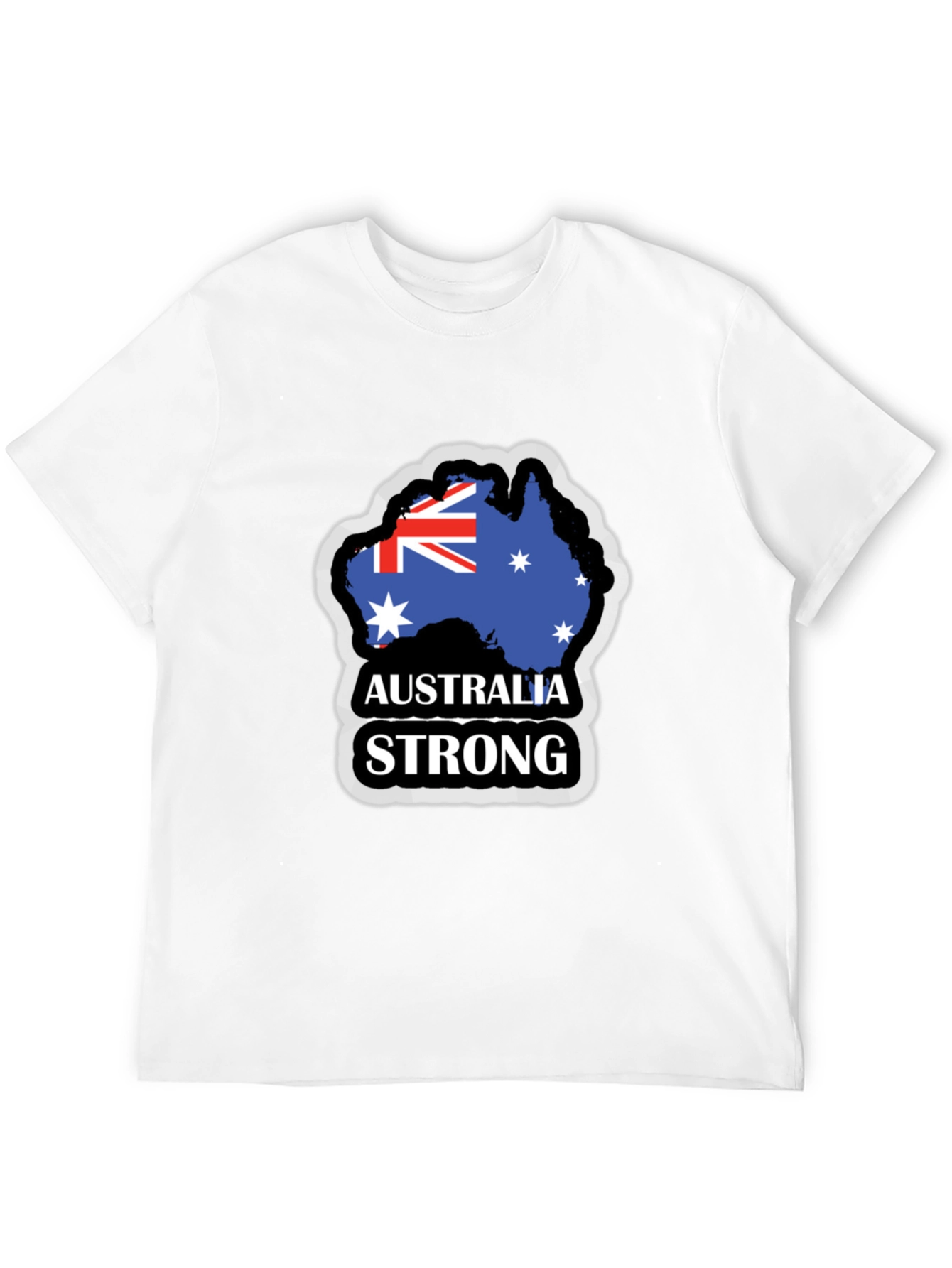Australia Strong Mens Black T-Shirt