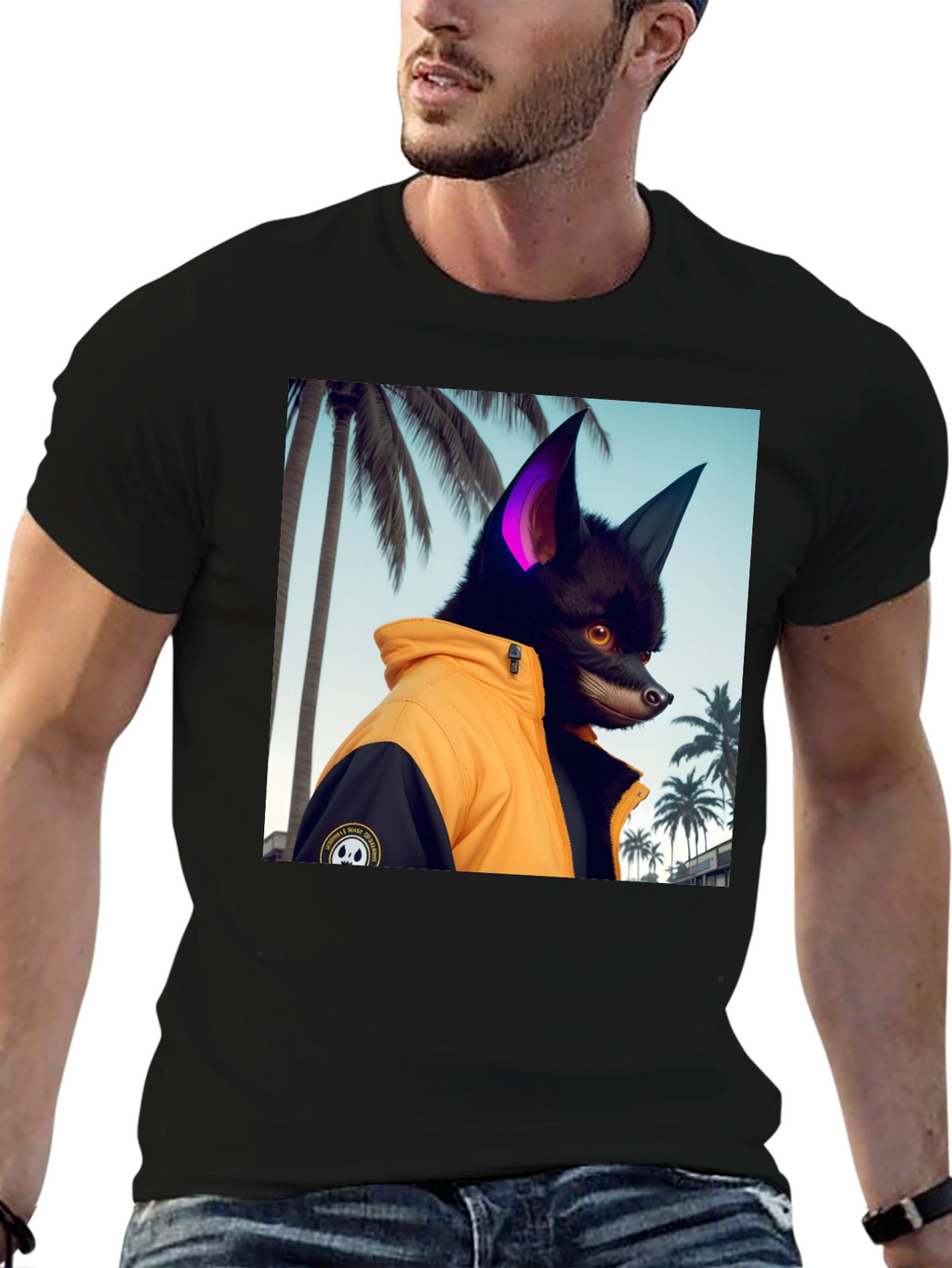 Cool Canine Tee - Dog in Jacket