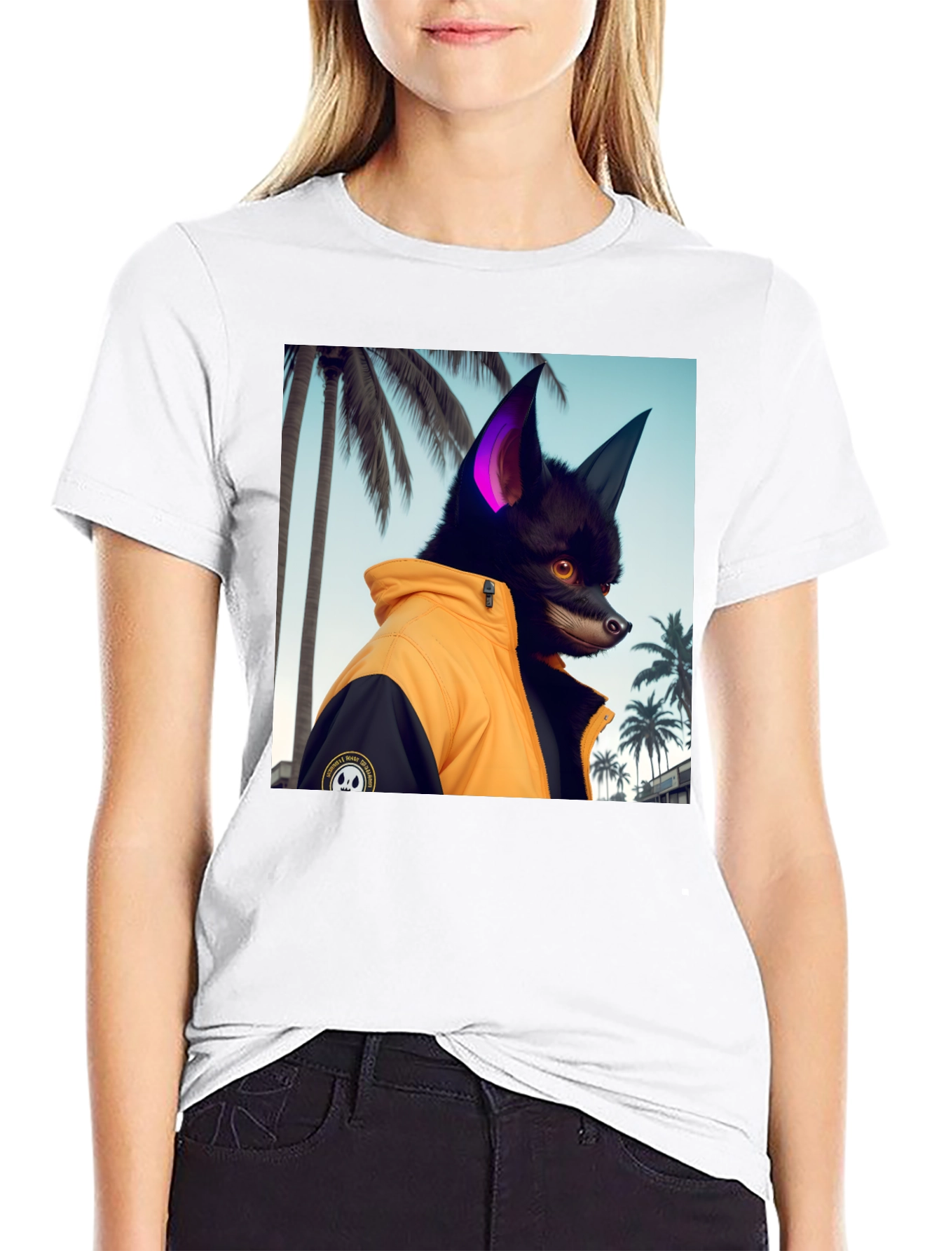 Cool Canine Tee - Dog in Jacket