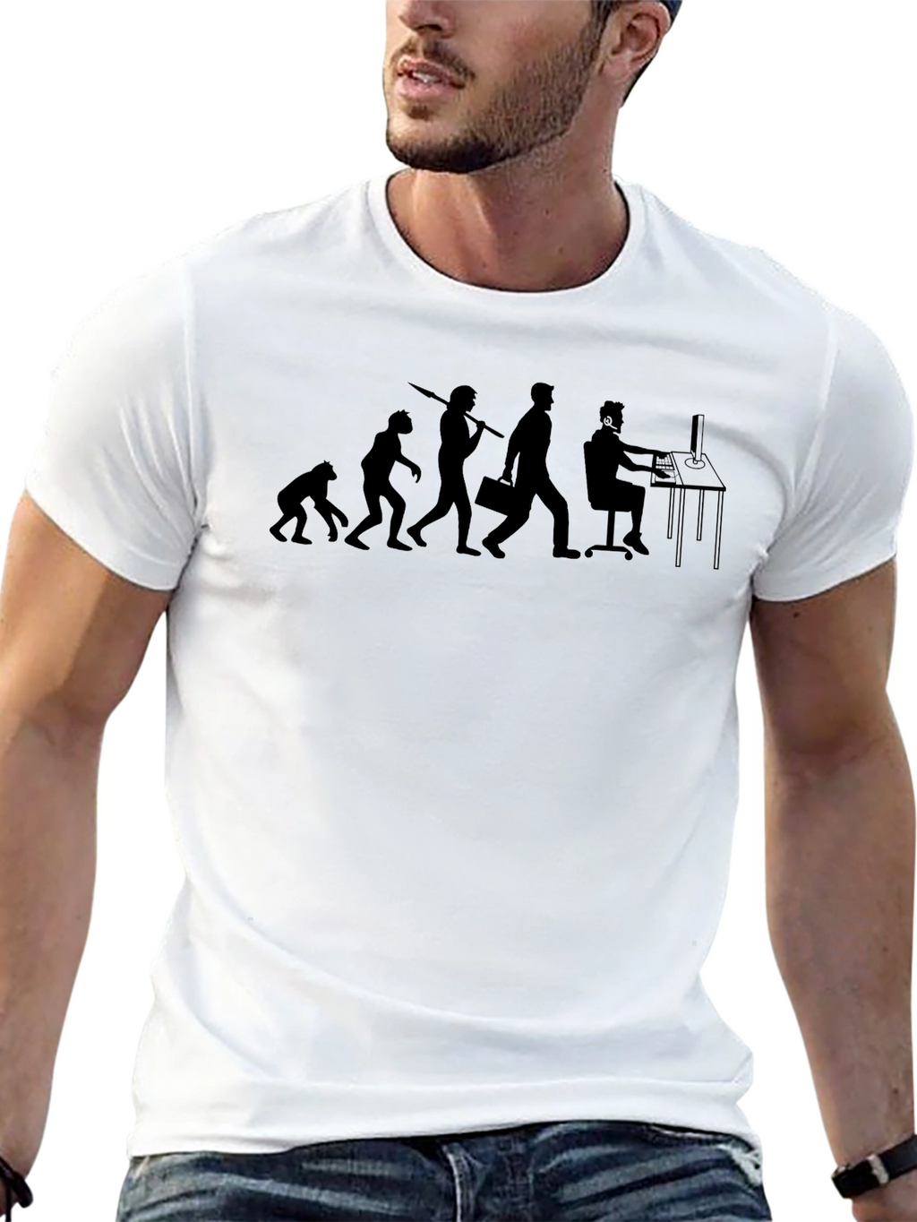 Evolution of a Programmer T-Shirt - Black