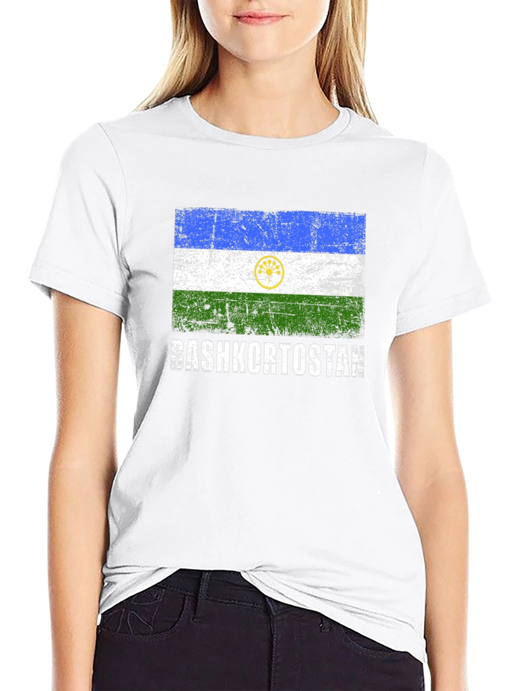 Bashkortostan Flag T-Shirt - Distressed Design