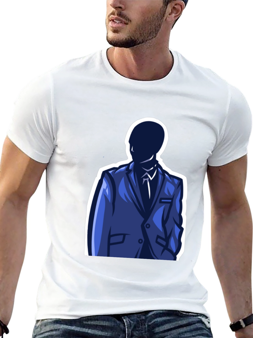 Suited Man Graphic T-Shirt