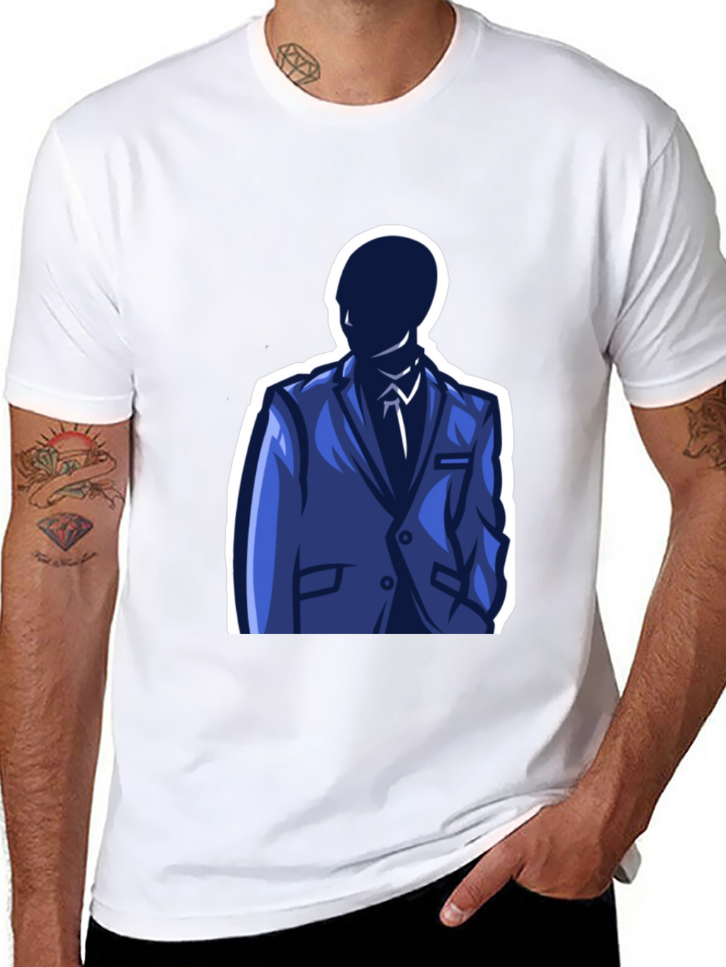 Suited Man Graphic T-Shirt
