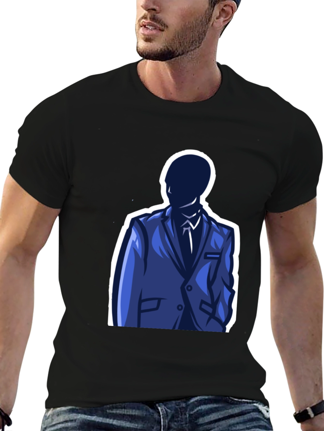 Suited Man Graphic T-Shirt