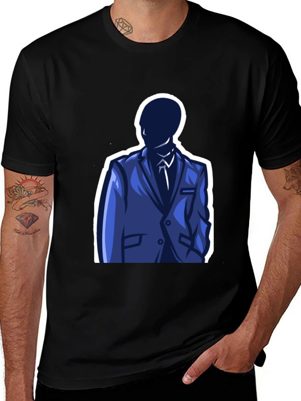 Suited Man Graphic T-Shirt