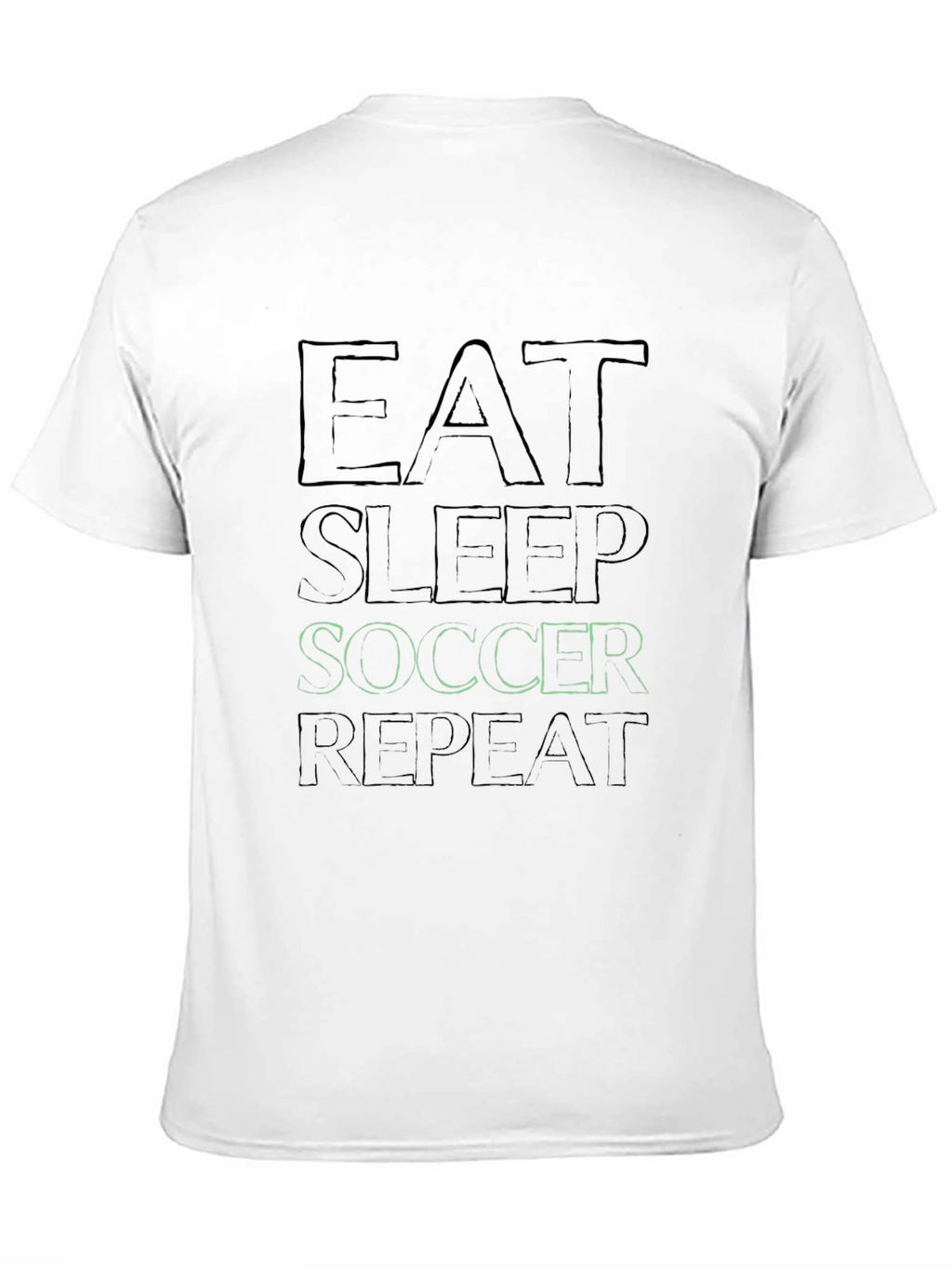 Eat Sleep Soccer Repeat Black T-Shirt