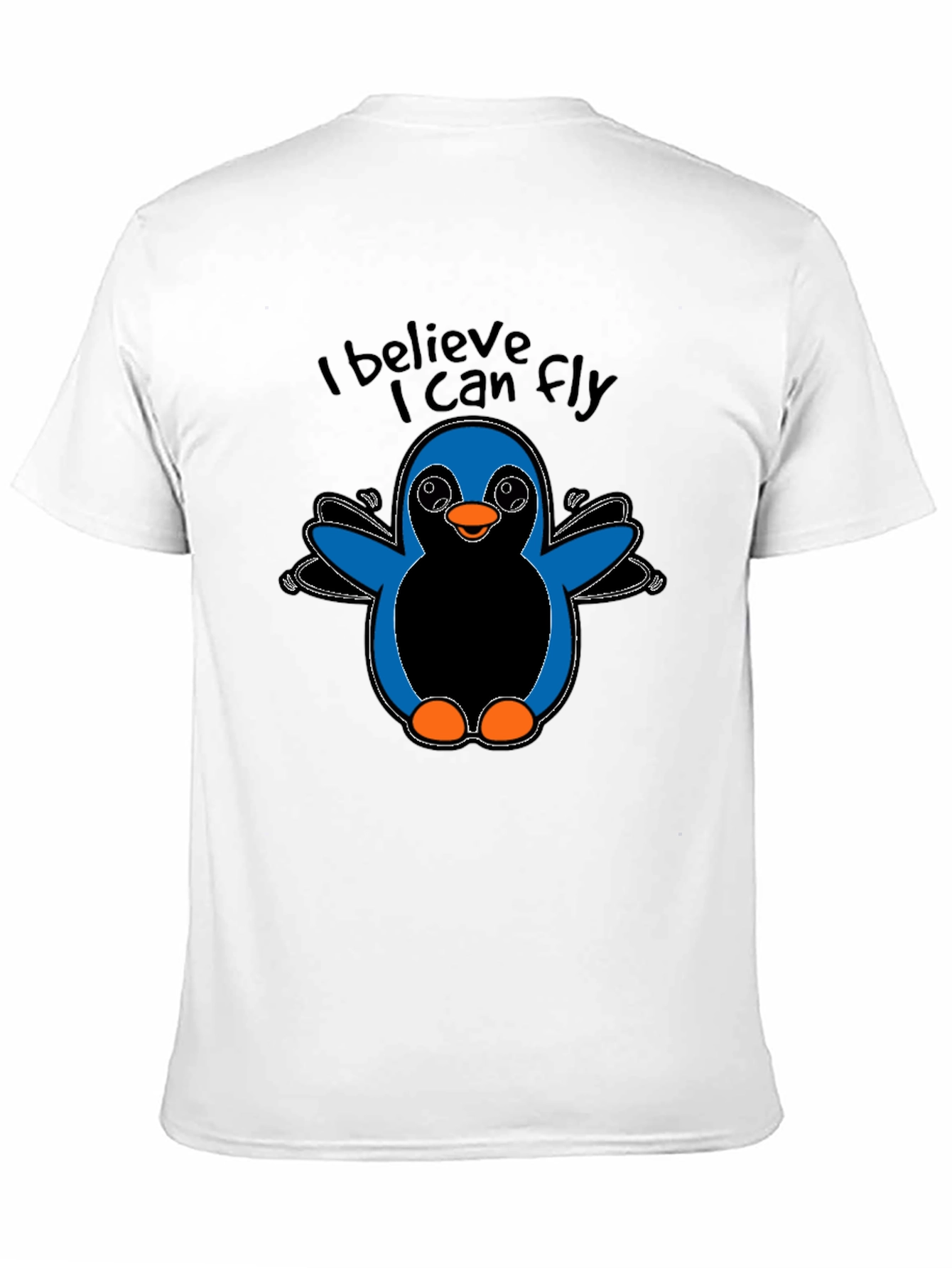 I Believe I Can Fly Penguin Graphic T-Shirt