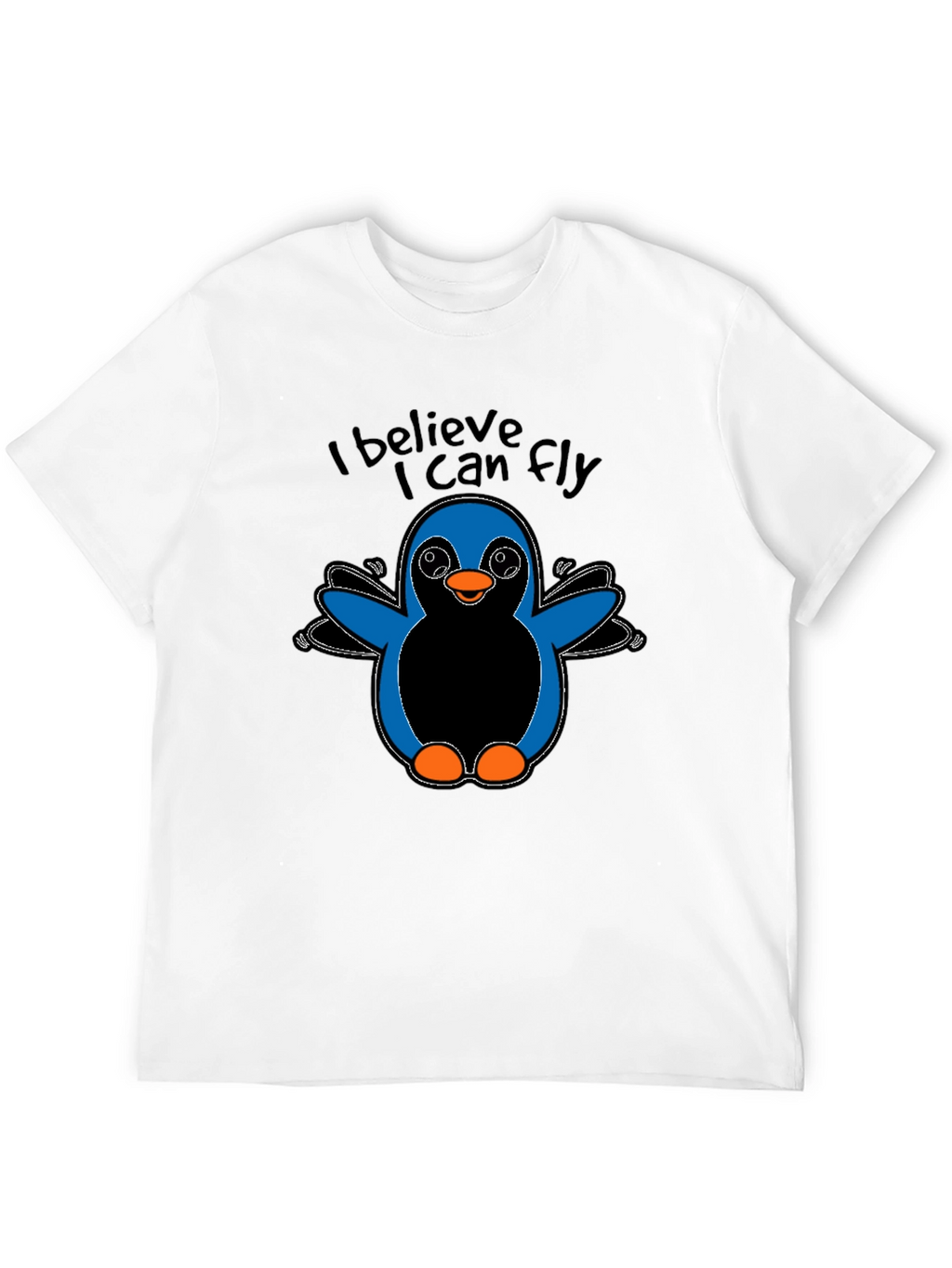 I Believe I Can Fly Penguin Graphic T-Shirt