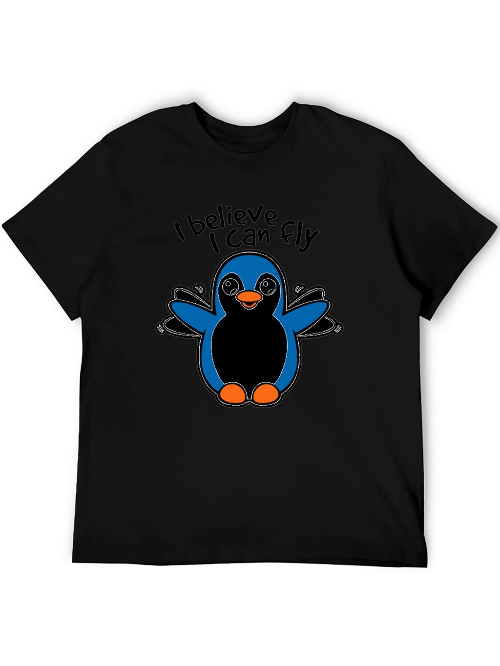 I Believe I Can Fly Penguin Graphic T-Shirt