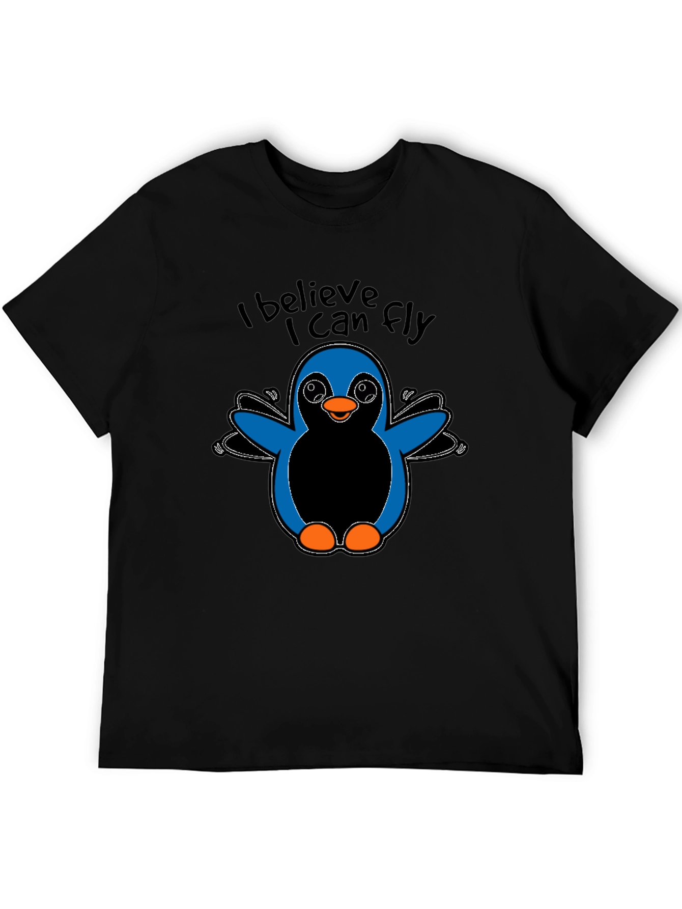 I Believe I Can Fly Penguin Graphic T-Shirt