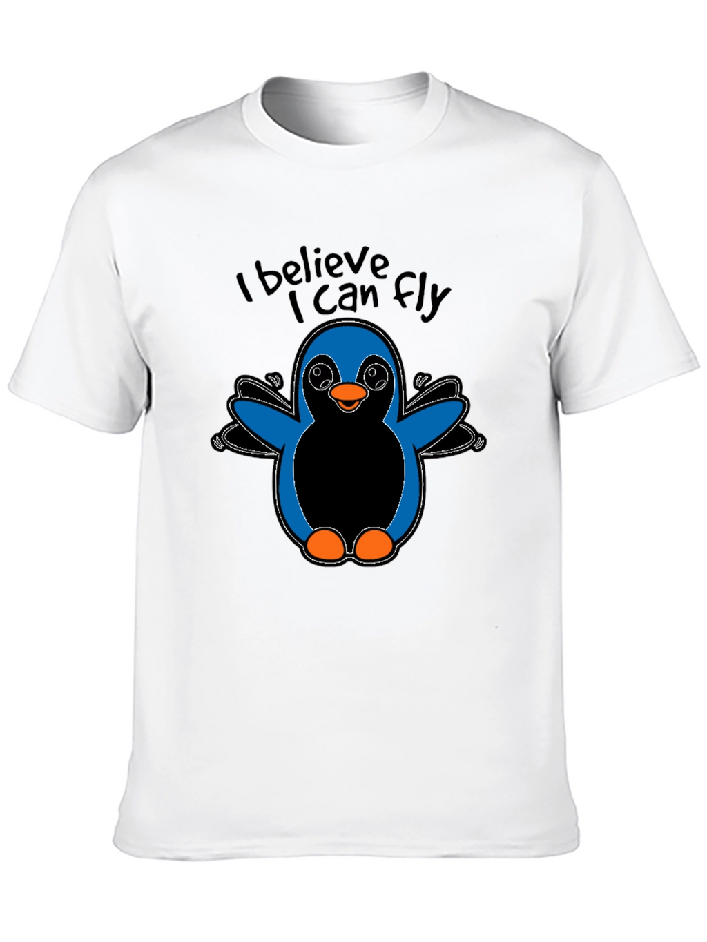 I Believe I Can Fly Penguin Graphic T-Shirt