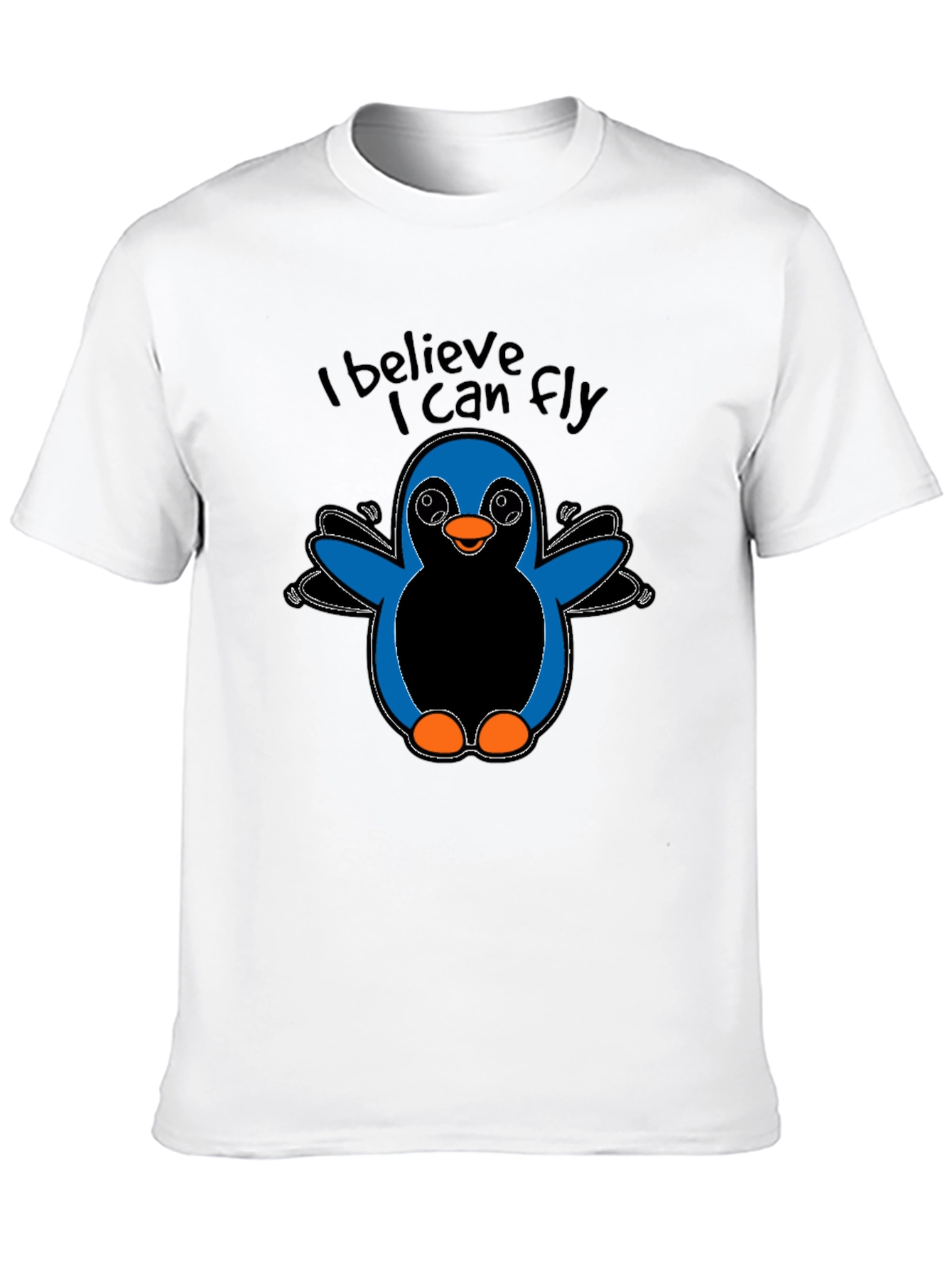 I Believe I Can Fly Penguin Graphic T-Shirt