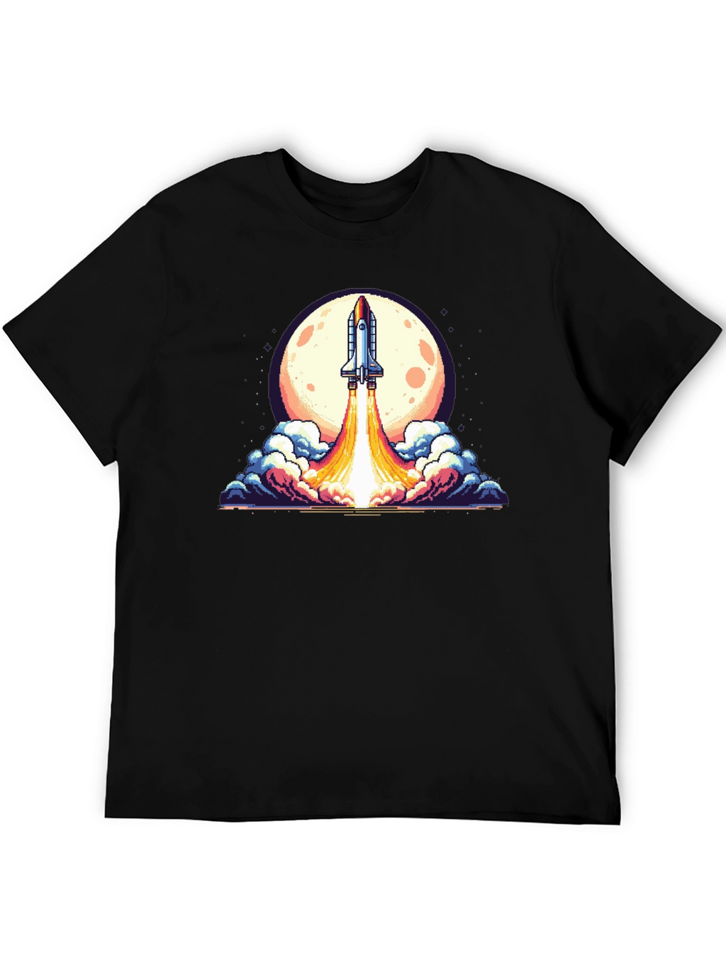 Retro Rocket Launch T-Shirt