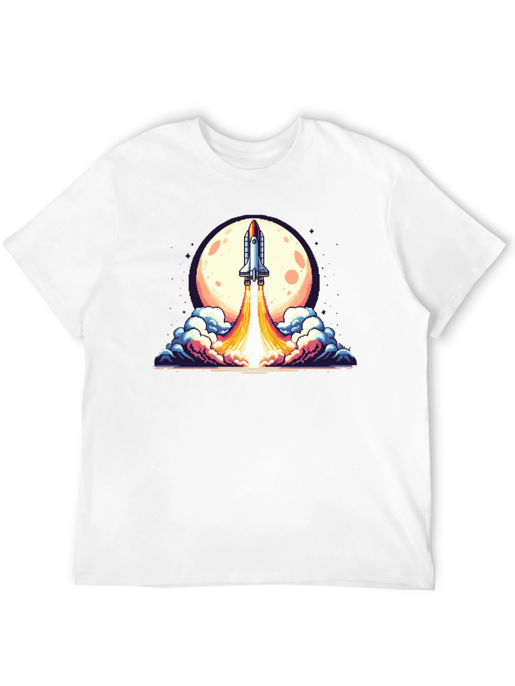 Retro Rocket Launch T-Shirt