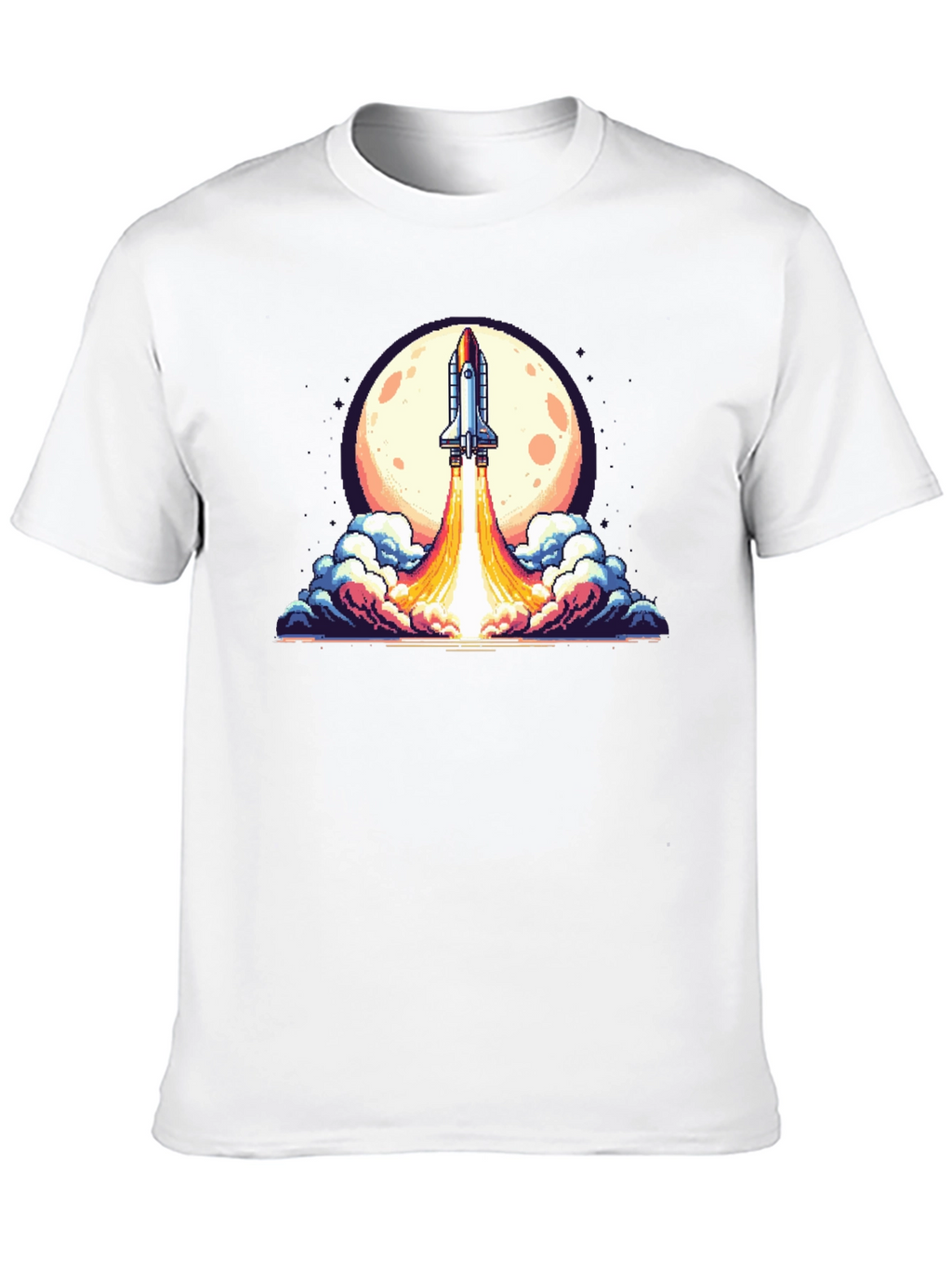 Retro Rocket Launch T-Shirt