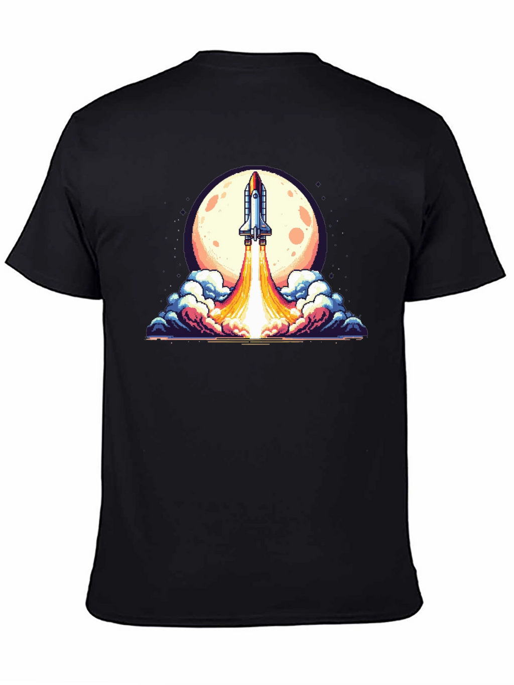 Retro Rocket Launch T-Shirt