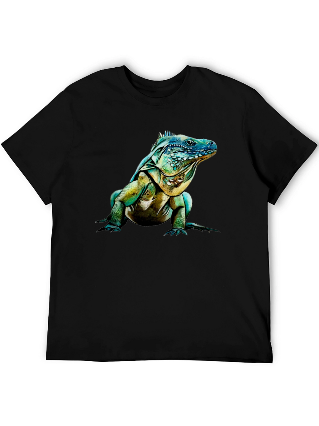 Iguana Graphic Print Crew Neck T-Shirt