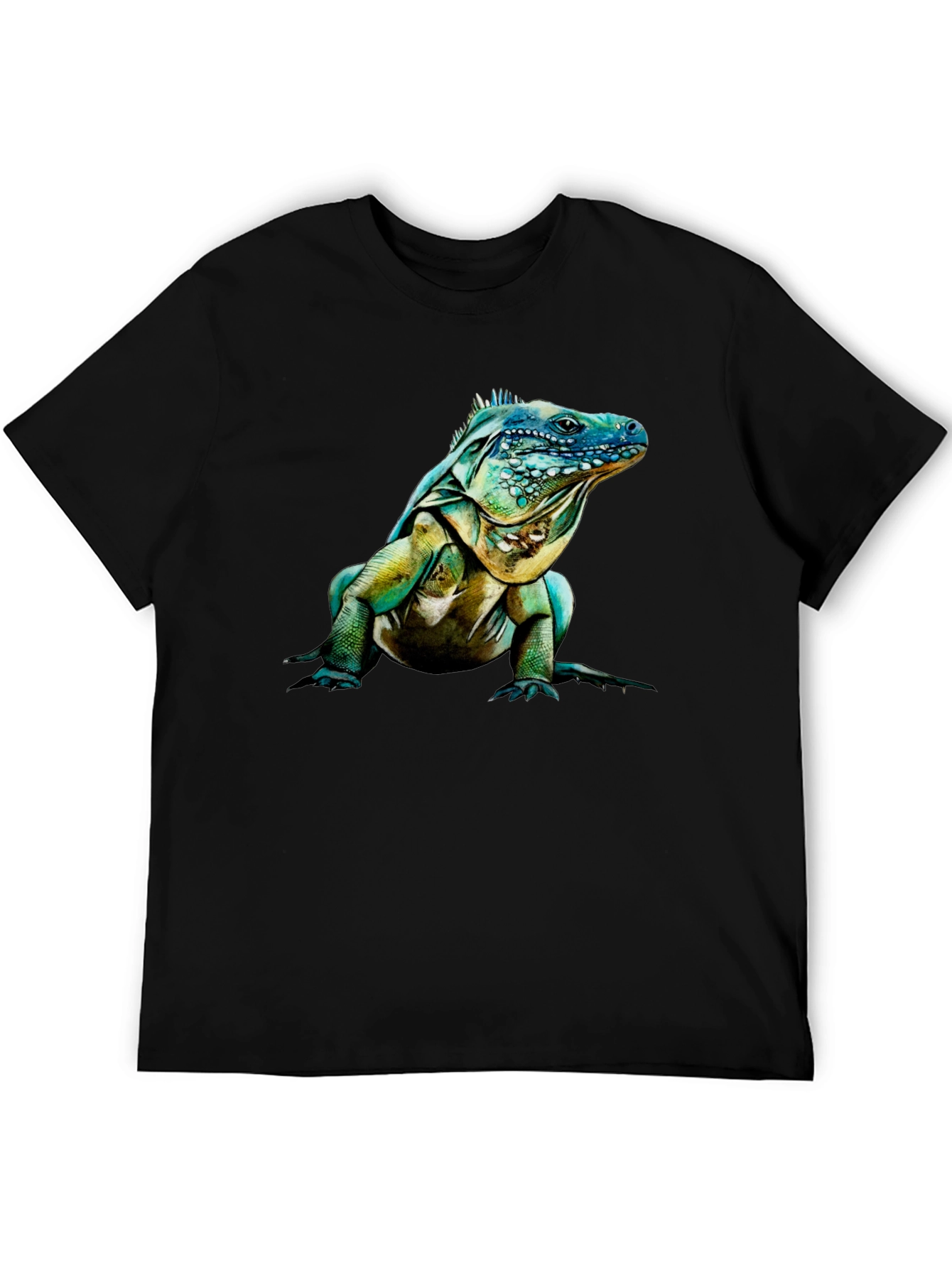 Iguana Graphic Print Crew Neck T-Shirt