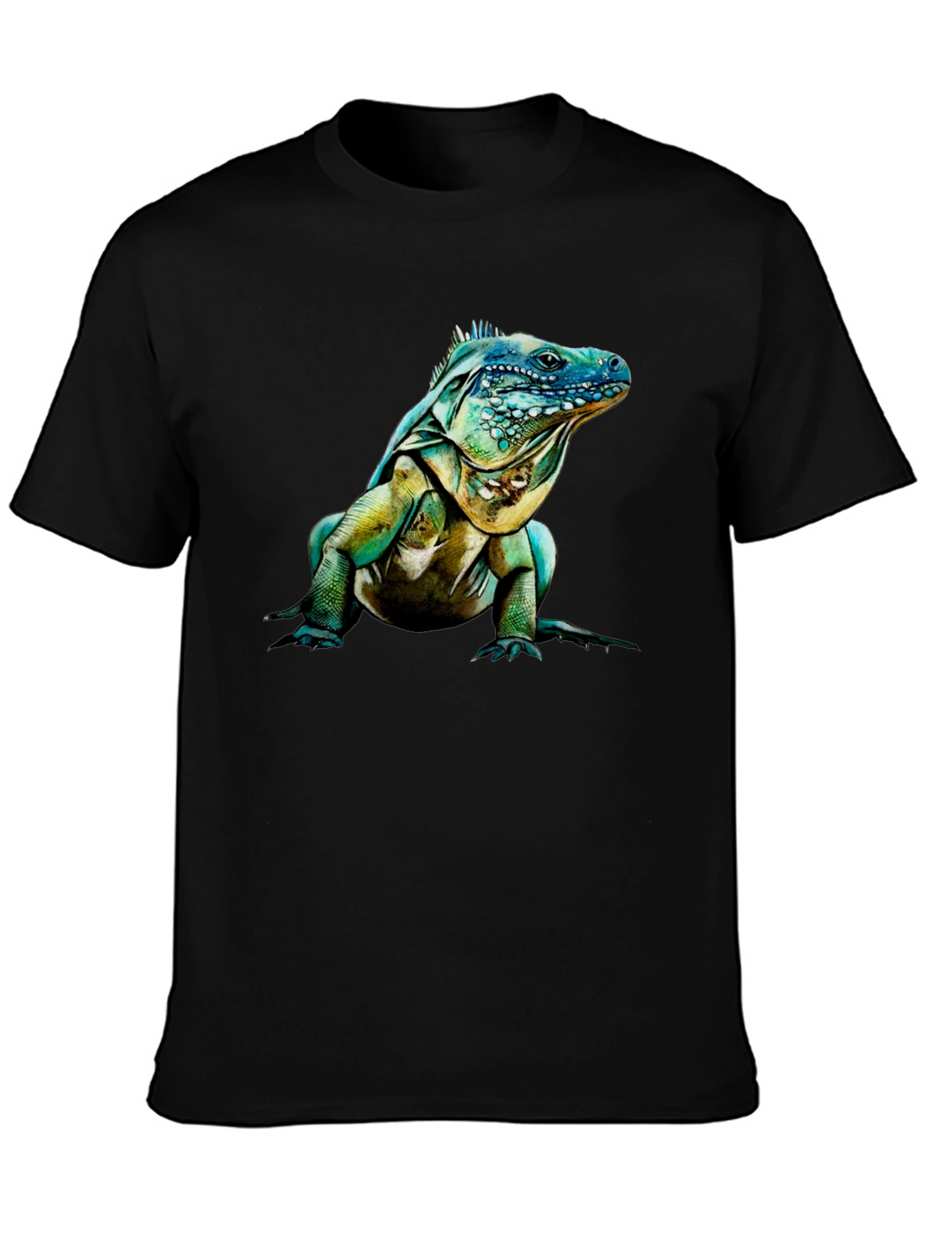 Iguana Graphic Print Crew Neck T-Shirt