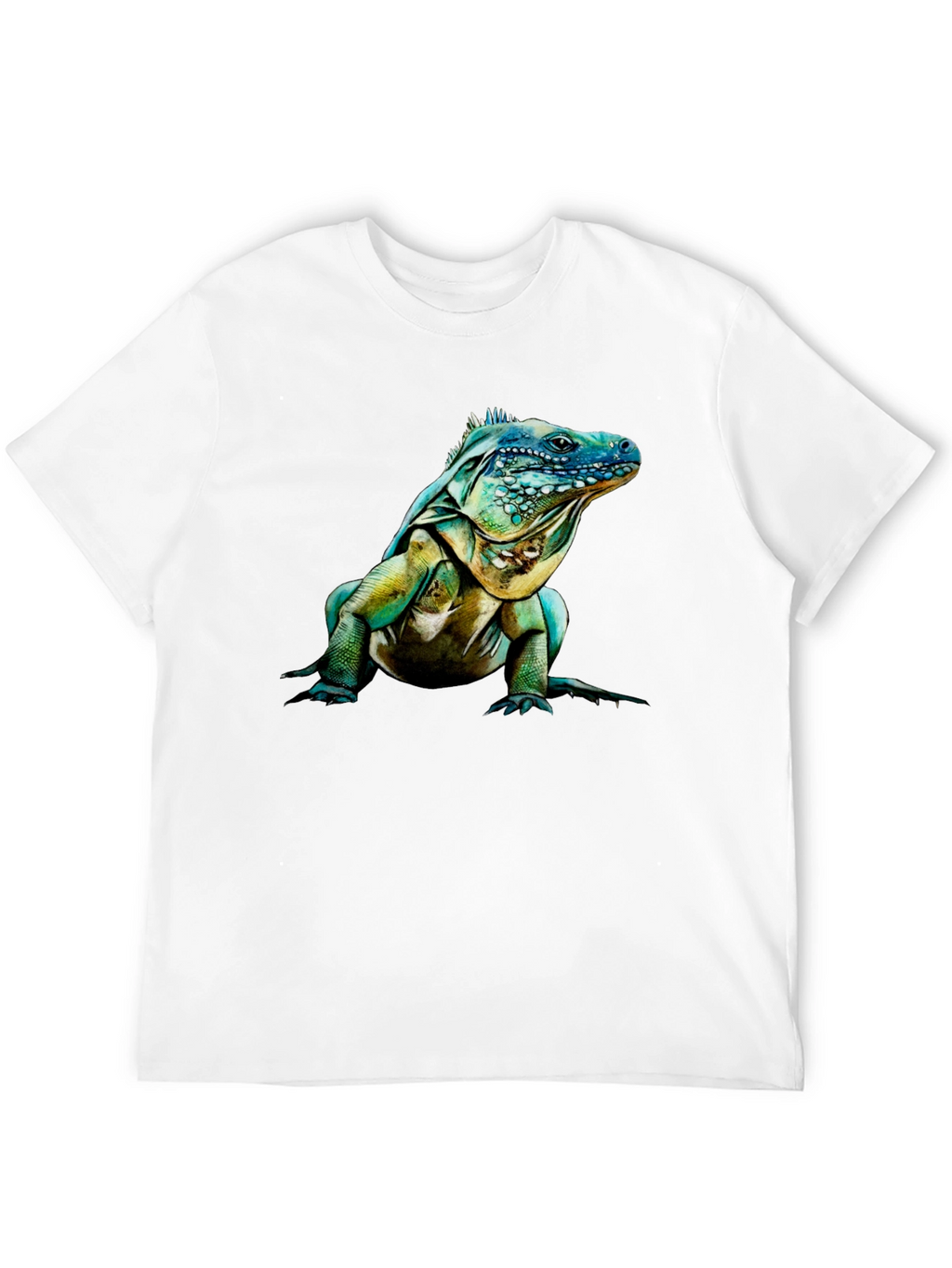 Iguana Graphic Print Crew Neck T-Shirt