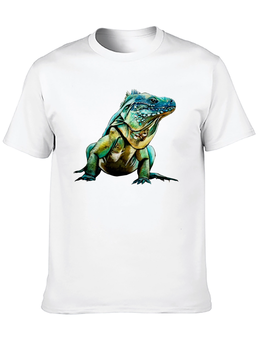 Iguana Graphic Print Crew Neck T-Shirt