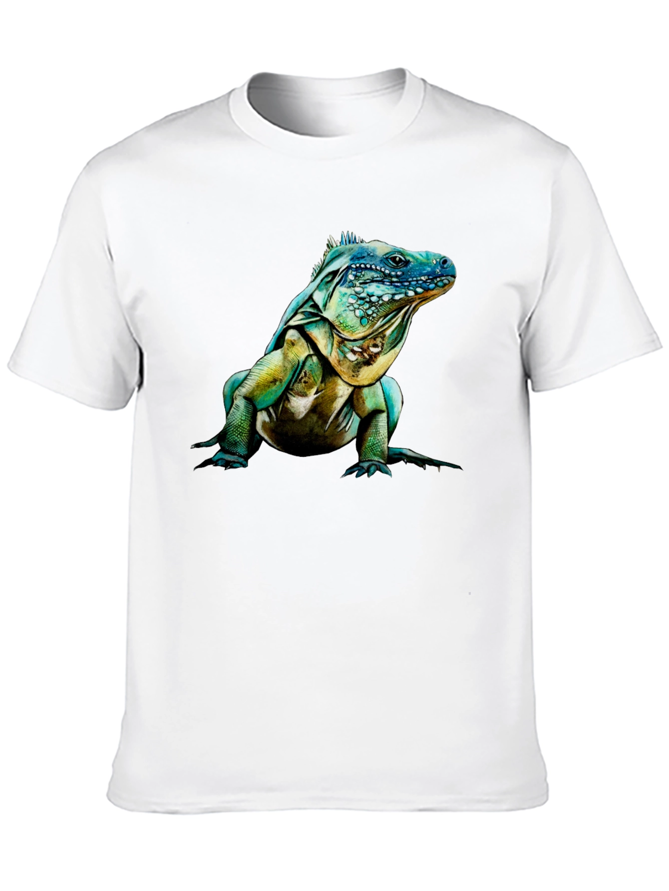 Iguana Graphic Print Crew Neck T-Shirt