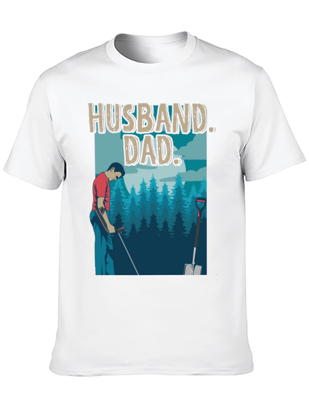 Husband Dad T-Shirt - Metal Detecting Gift