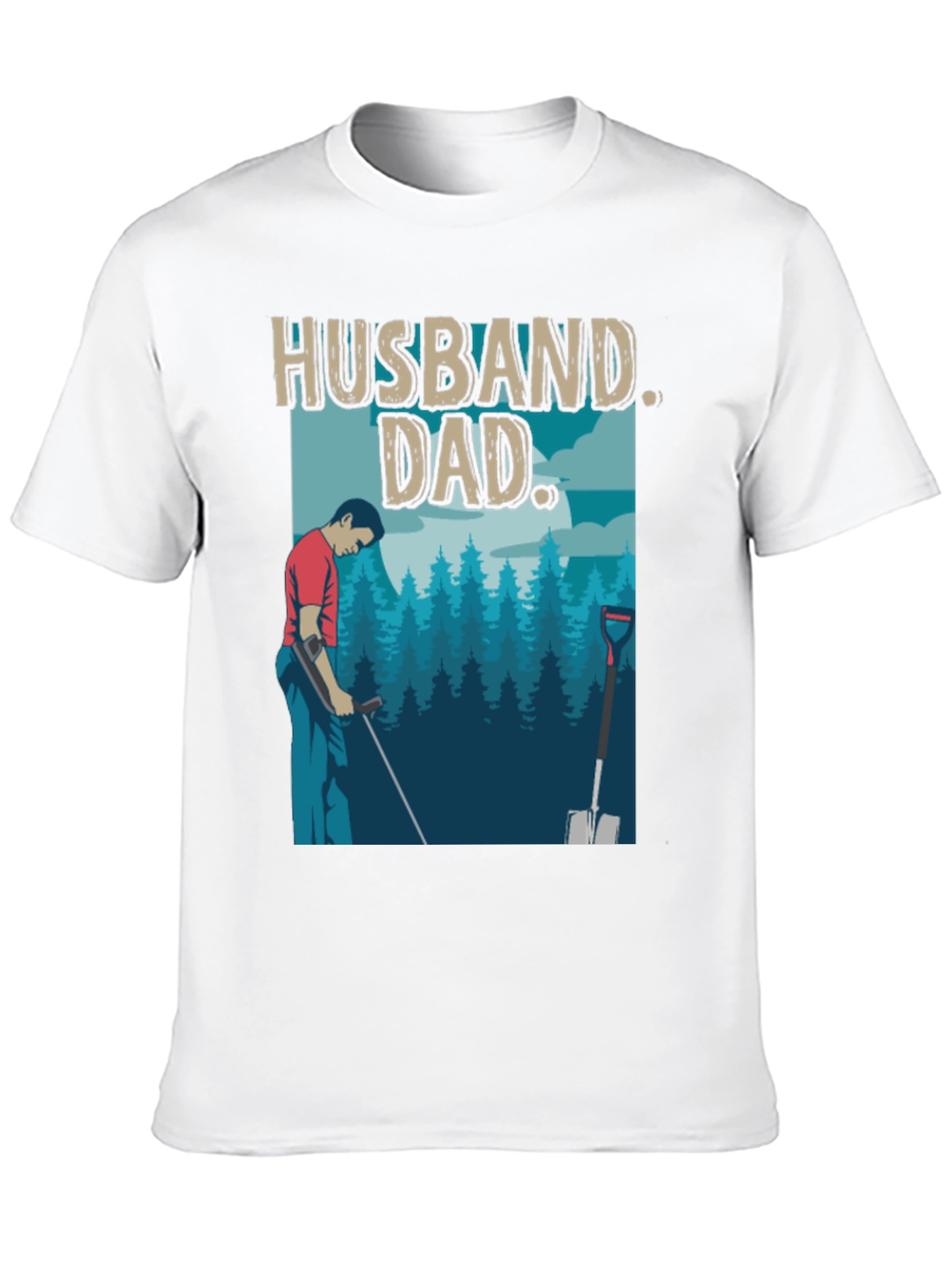 Husband Dad T-Shirt - Metal Detecting Gift