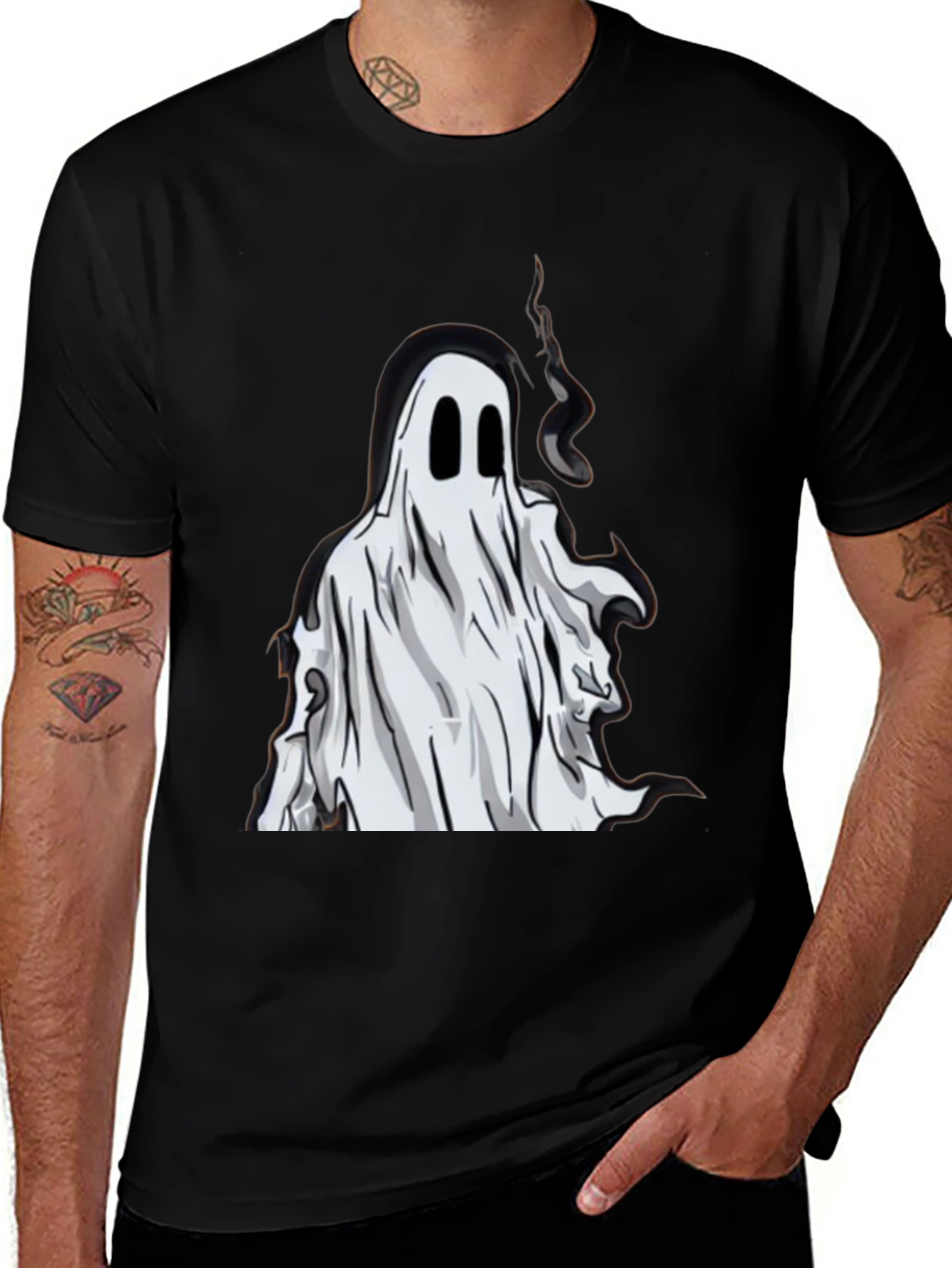 Ghost Graphic Tee - Spooky Season Style