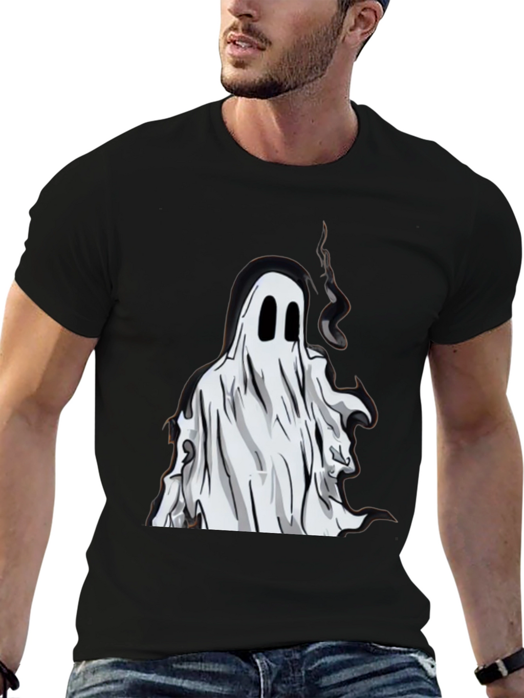 Ghost Graphic Tee - Spooky Season Style
