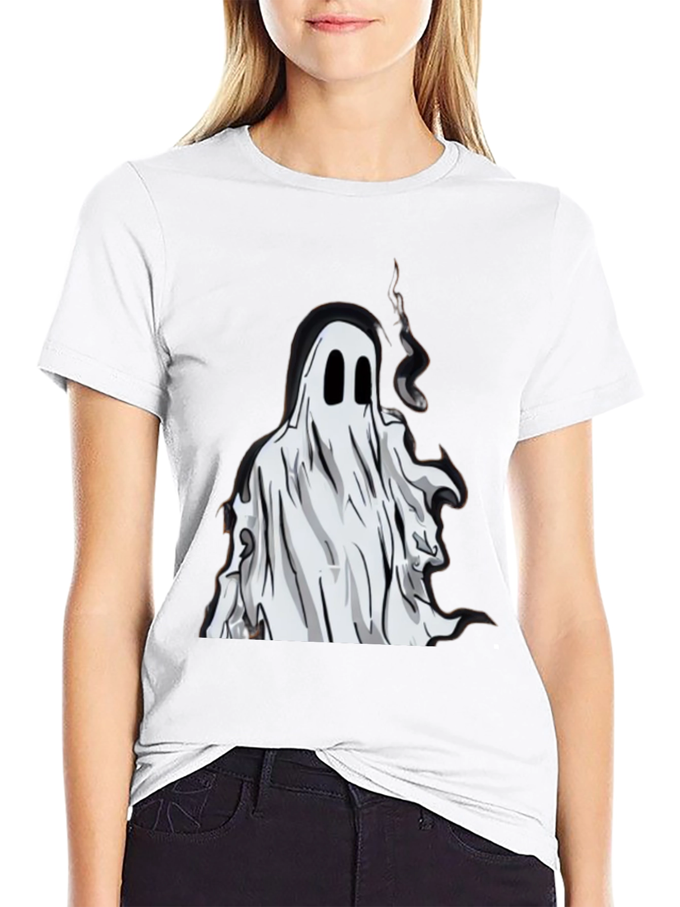 Ghost Graphic Tee - Spooky Season Style