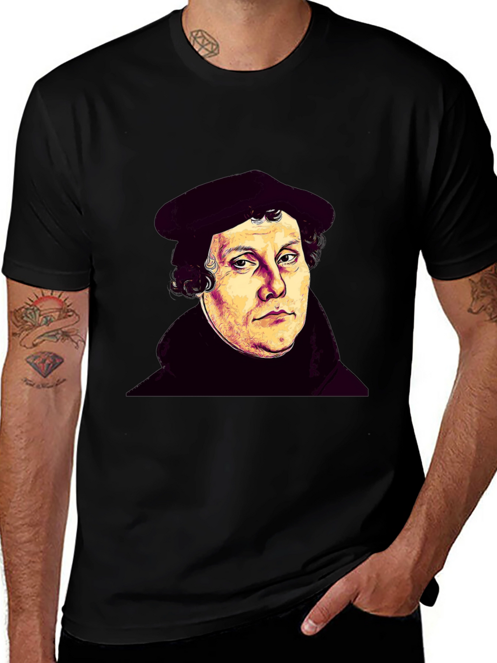 Martin Luther Portrait Graphic T-Shirt