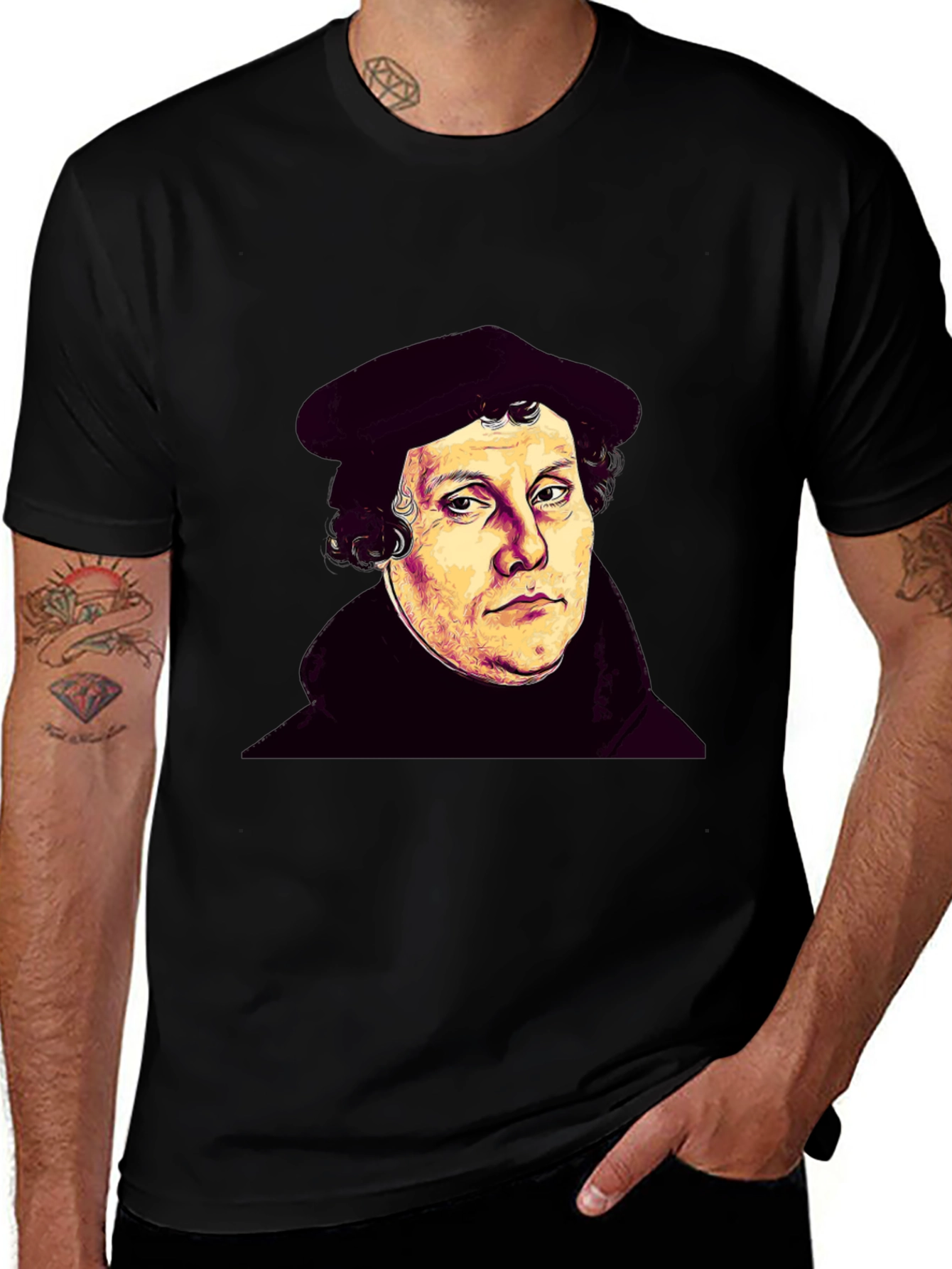 Martin Luther Portrait Graphic T-Shirt