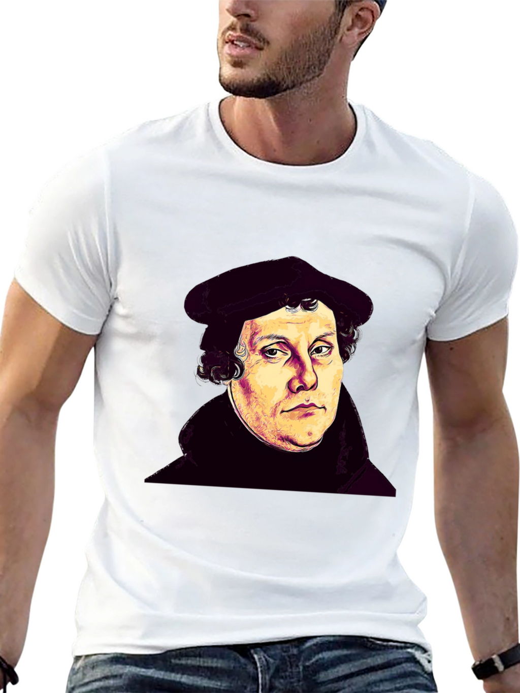 Martin Luther Portrait Graphic T-Shirt