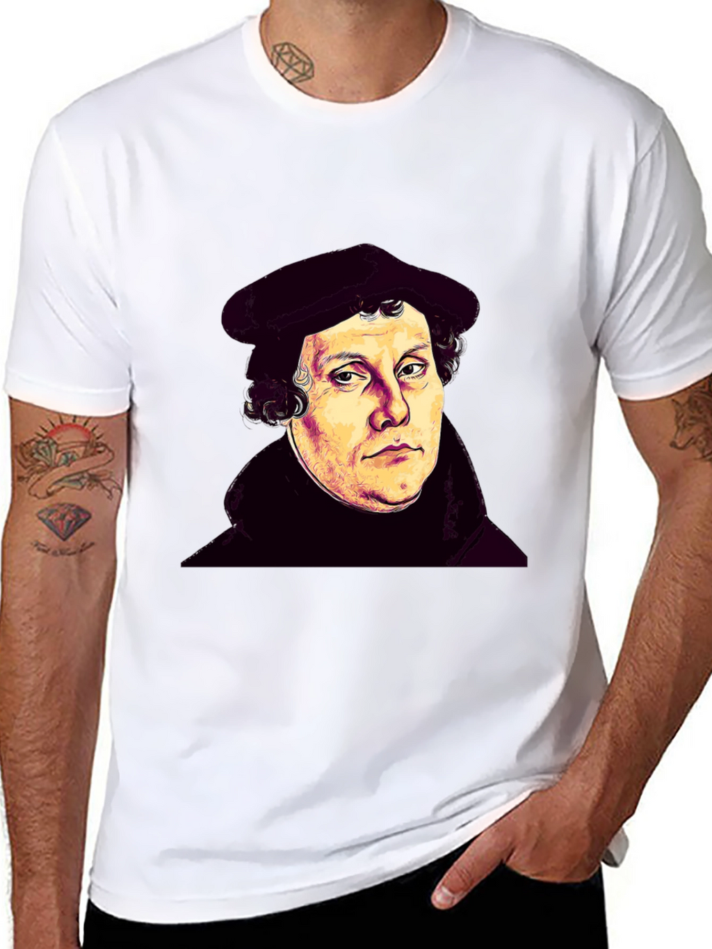 Martin Luther Portrait Graphic T-Shirt
