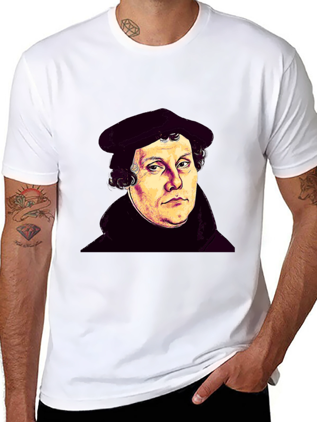 Martin Luther Portrait Graphic T-Shirt