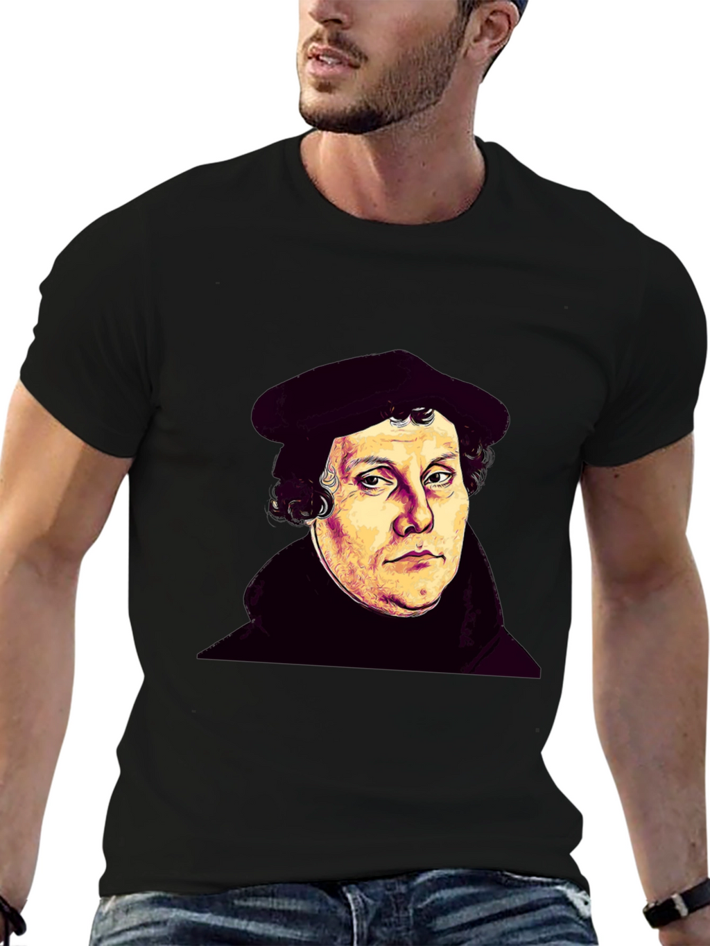 Martin Luther Portrait Graphic T-Shirt