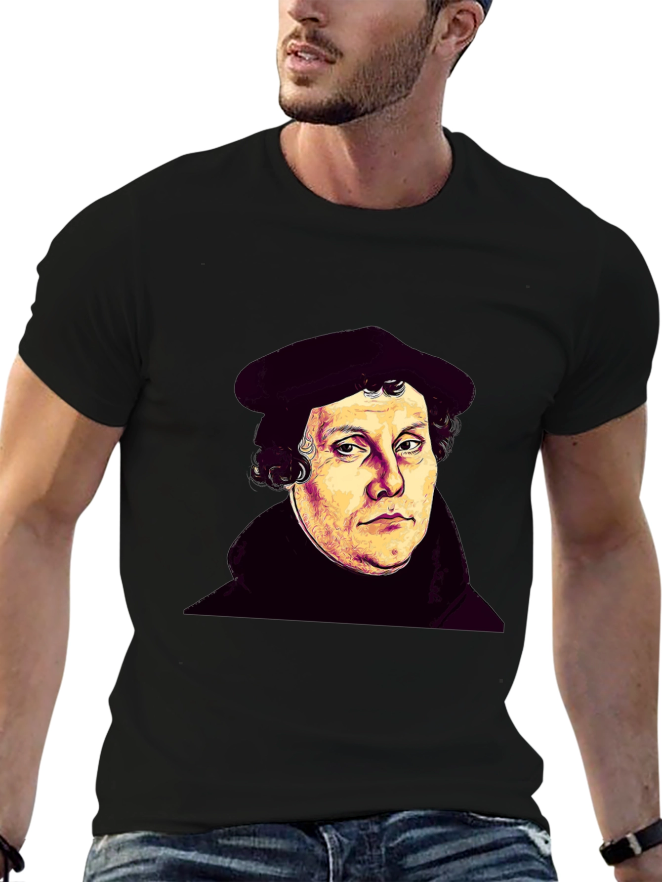 Martin Luther Portrait Graphic T-Shirt