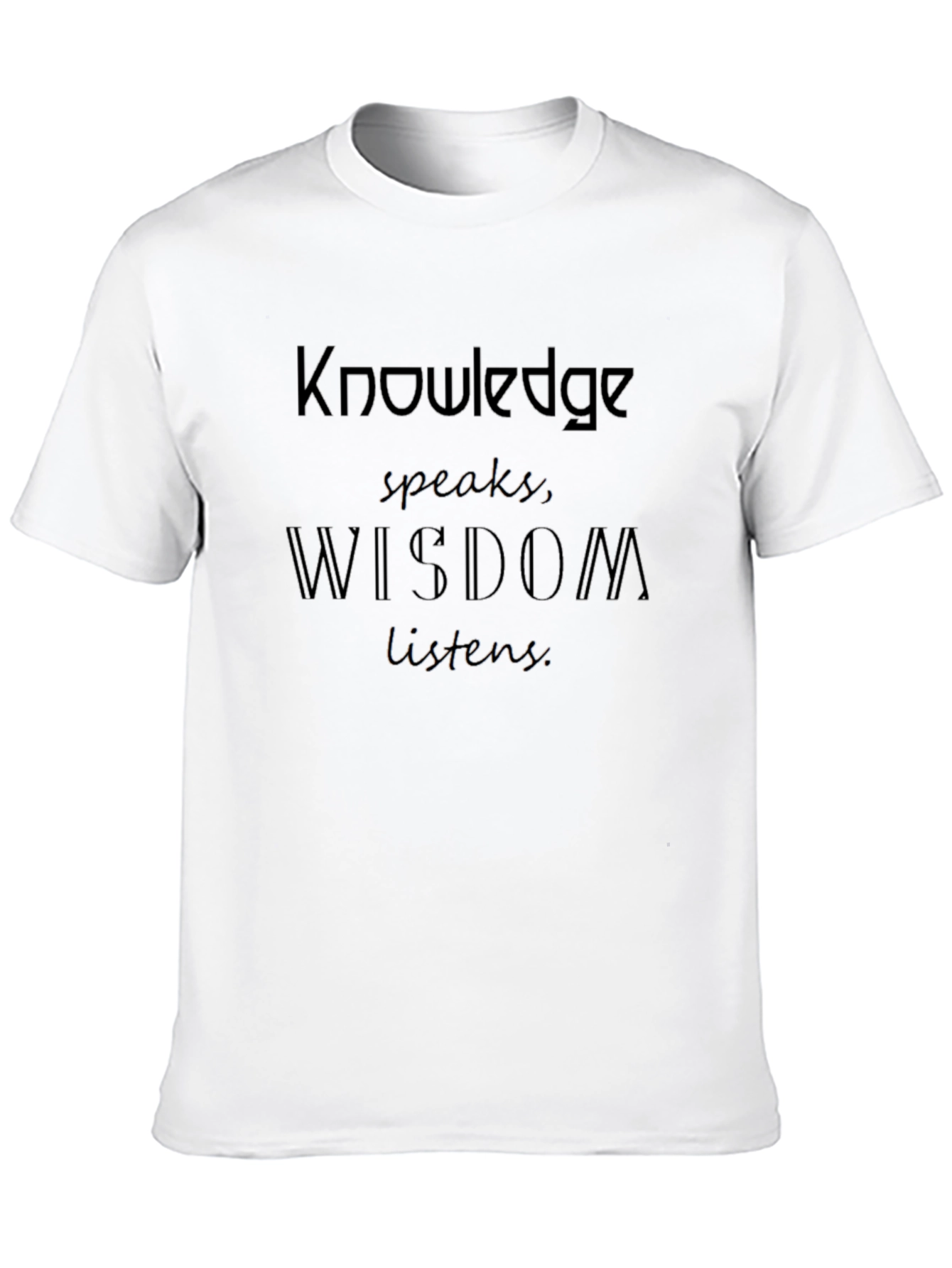 Knowledge Wisdom Graphic Tee - Black