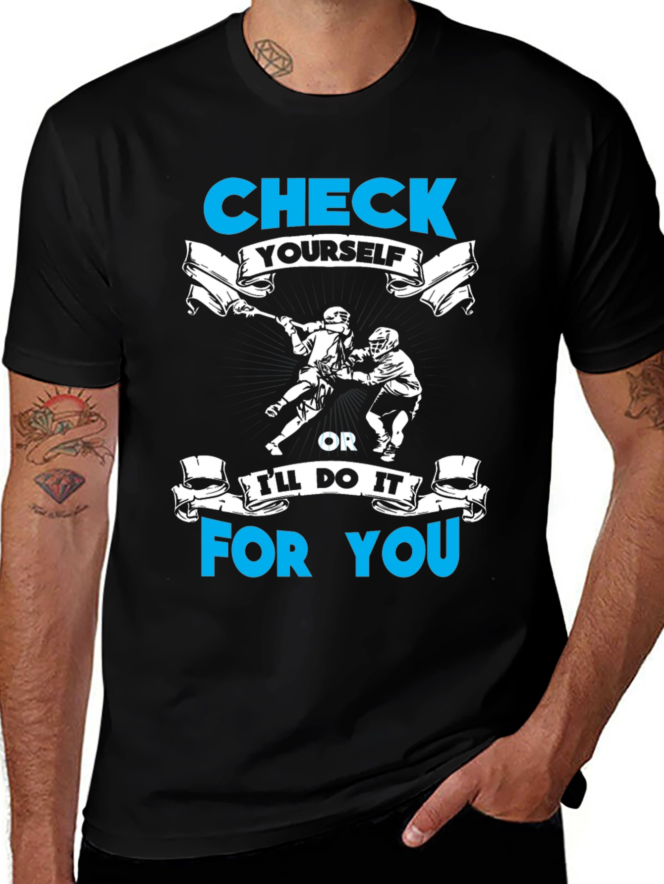 Check Yourself Lacrosse T-Shirt