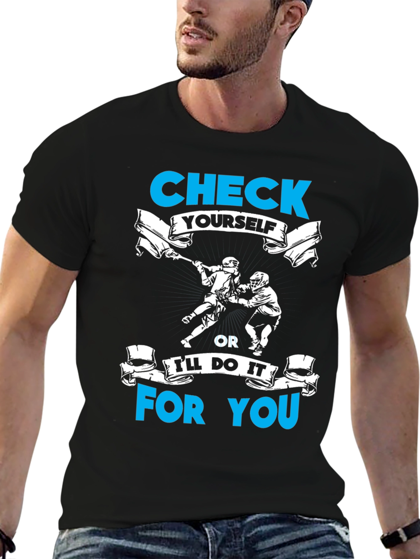 Check Yourself Lacrosse T-Shirt