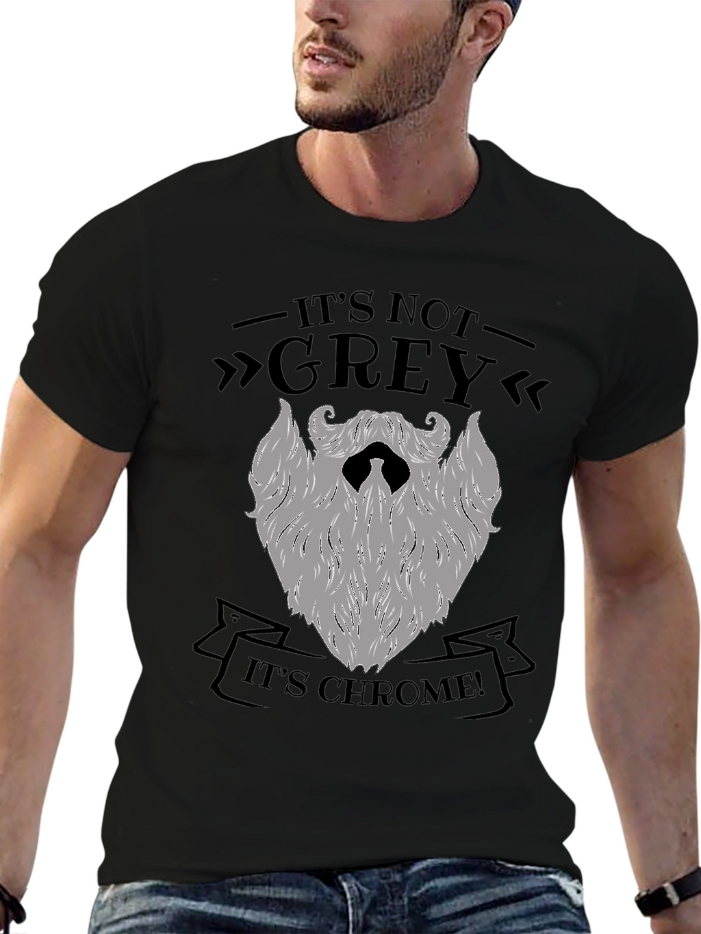 Its Chrome Not Grey T-Shirt - Mens Novelty Tee