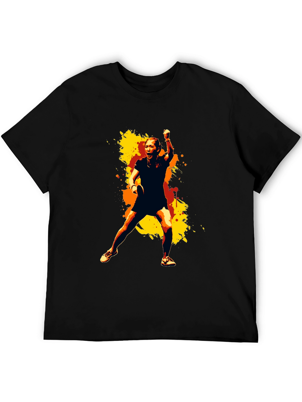 Stylish Graphic Tee - Table Tennis Player