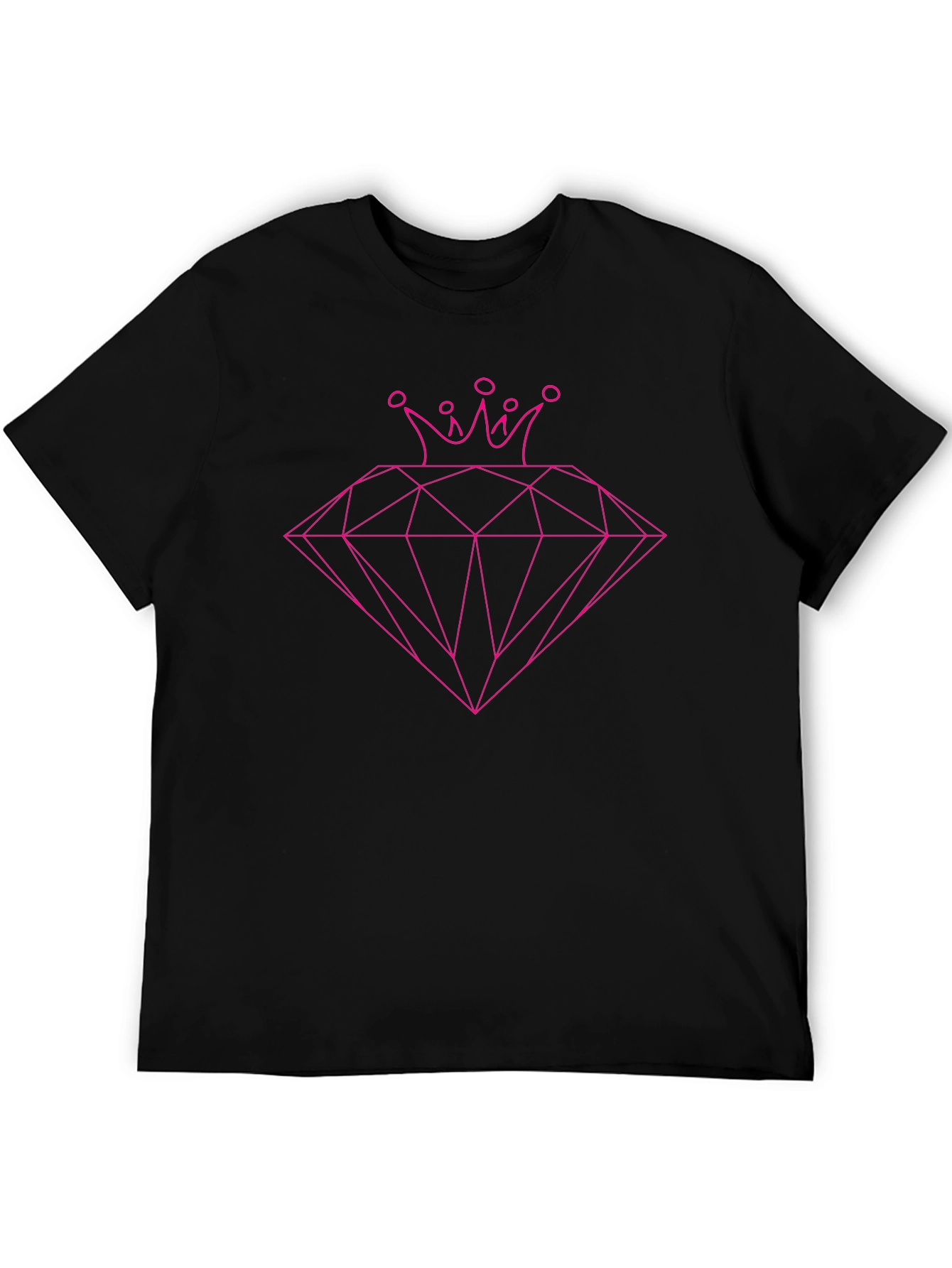 Diamond Queen Mens Black Graphic Tee