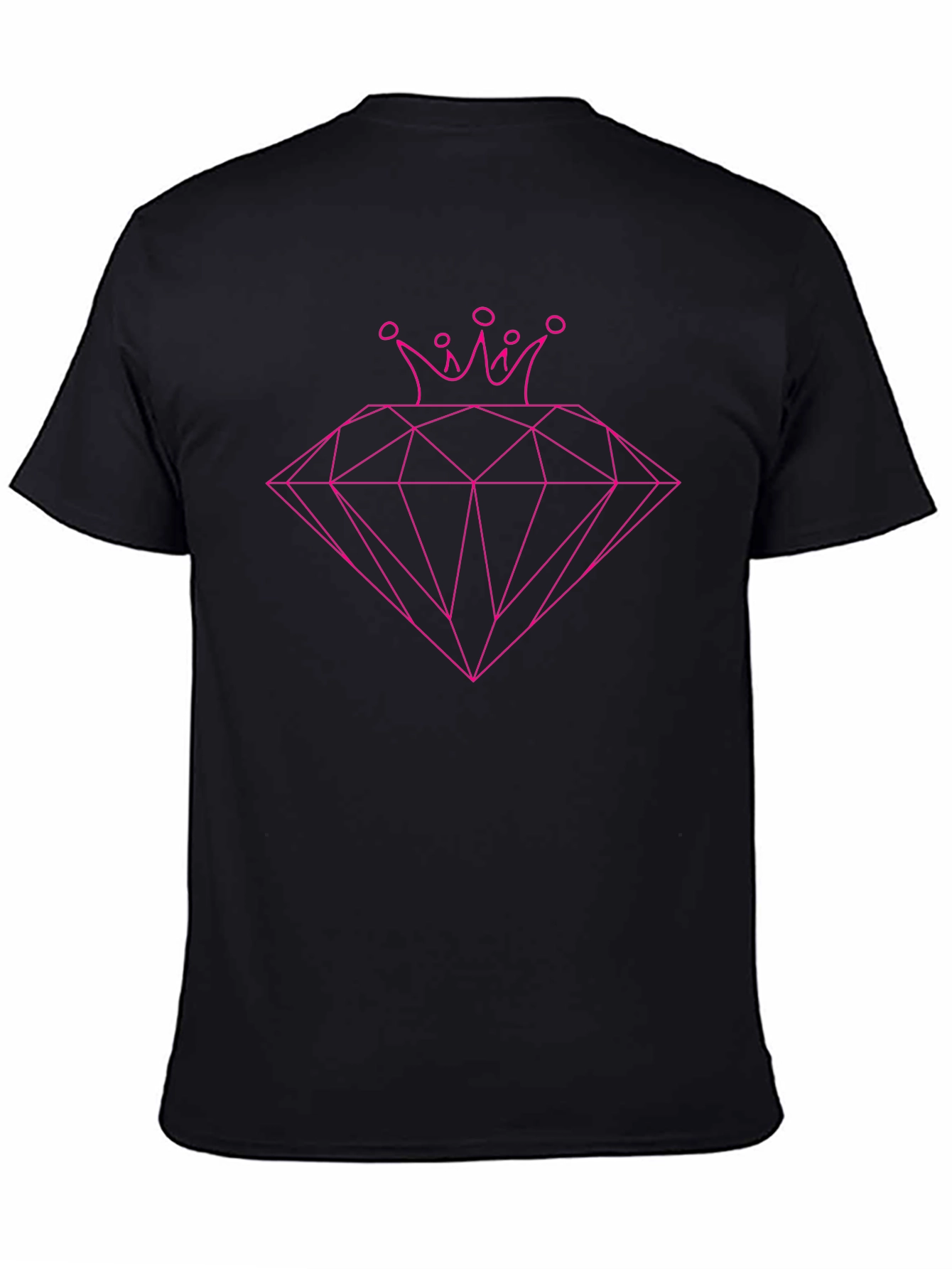 Diamond Queen Mens Black Graphic Tee