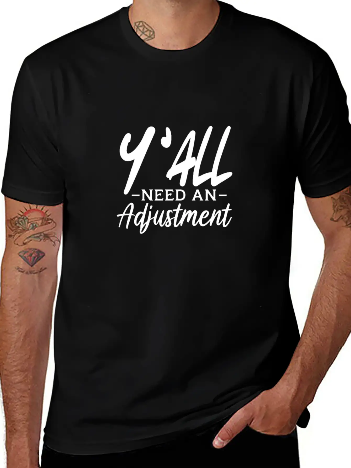 Y'All Need An Adjustment Unisex Casual T-Shirt – Clean Design For Daily Comfort
