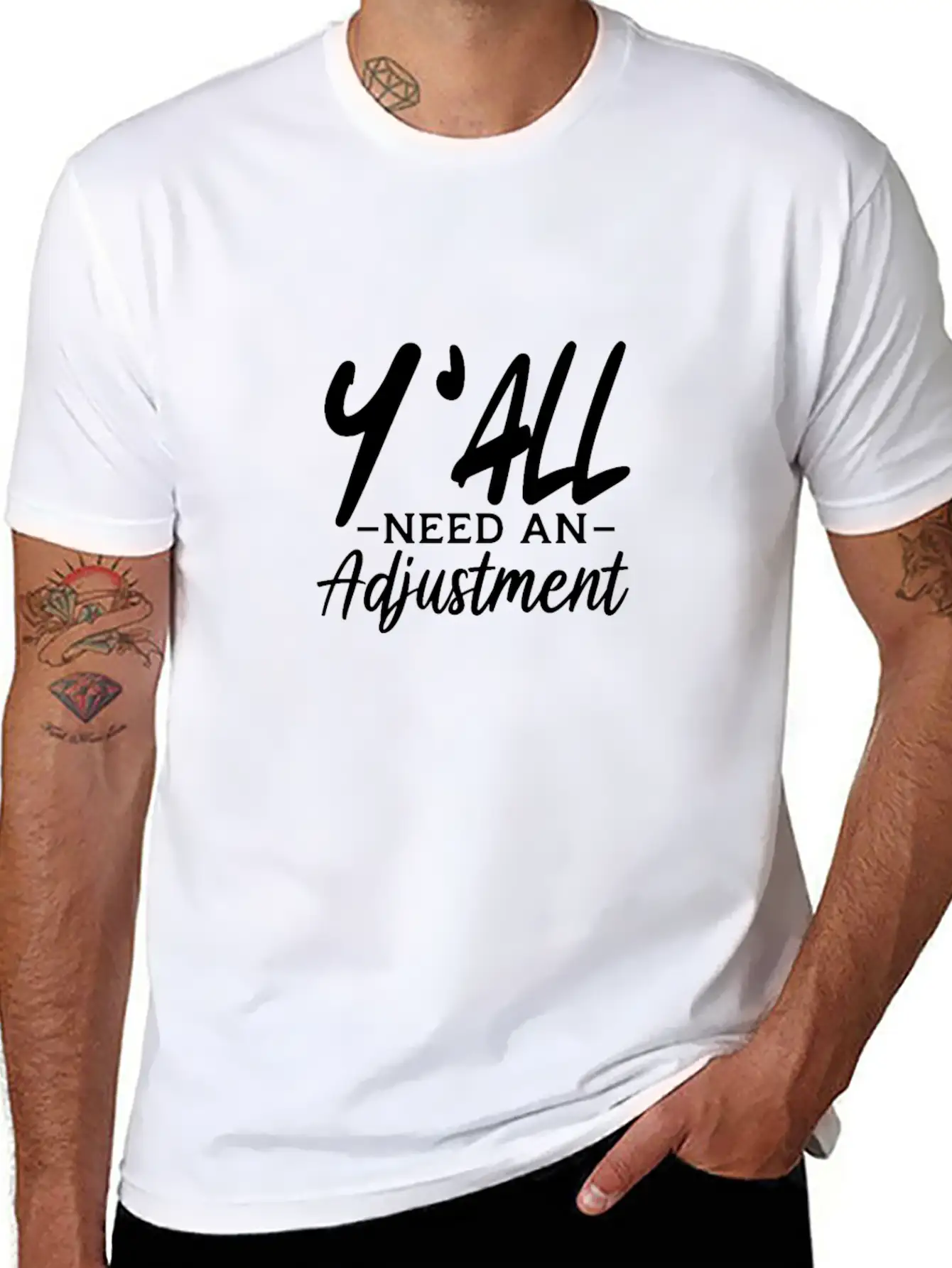 Y'All Need An Adjustment Unisex Casual T-Shirt – Clean Design For Daily Comfort