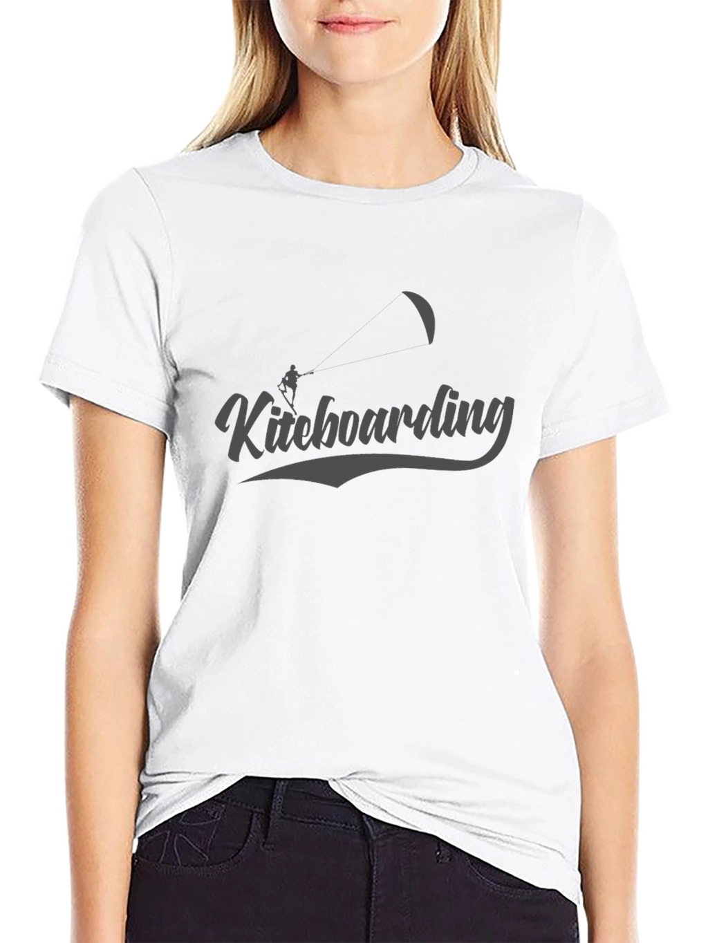 Kiteboarding Graphic Black T-Shirt