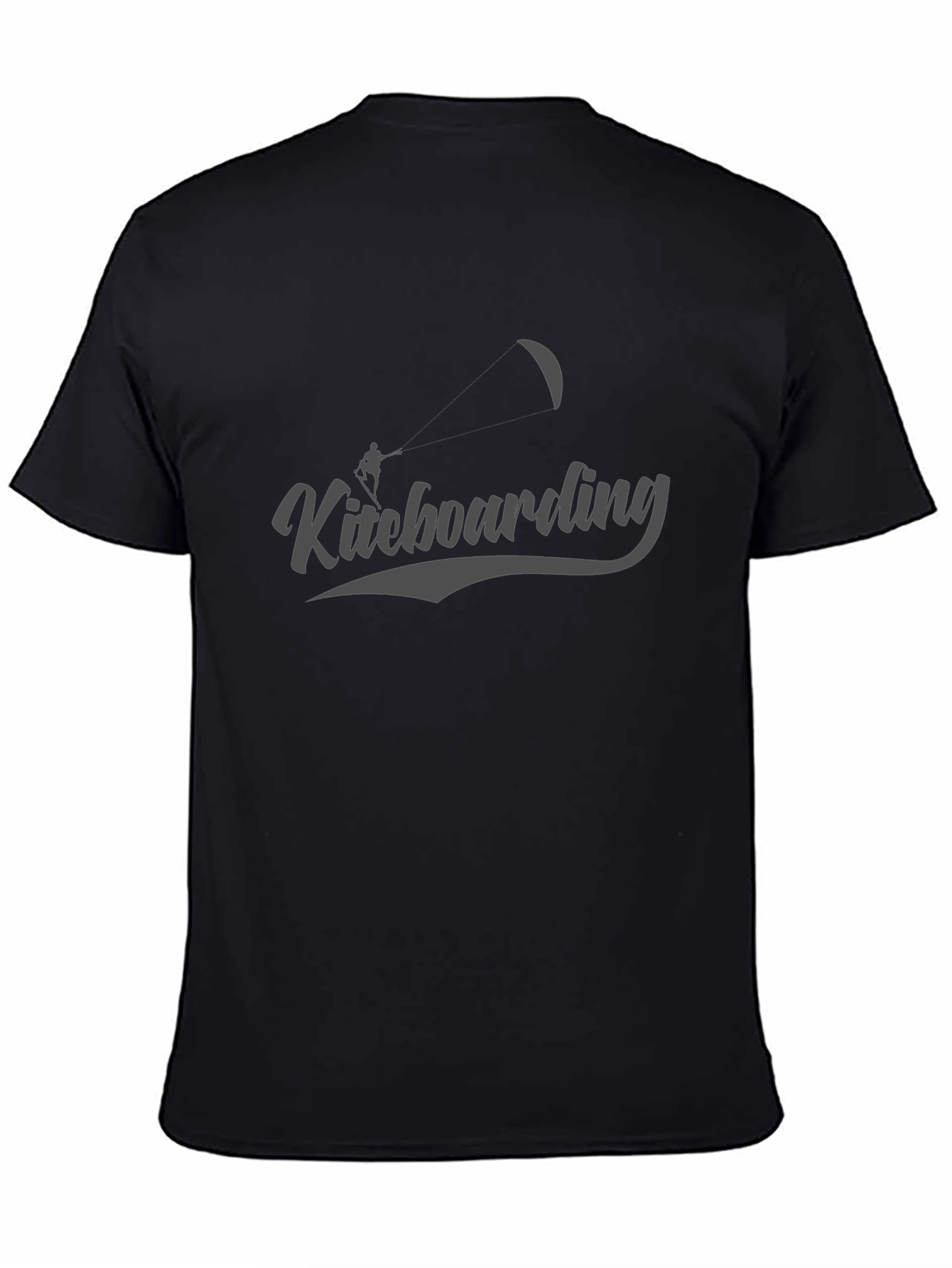 Kiteboarding Graphic Black T-Shirt